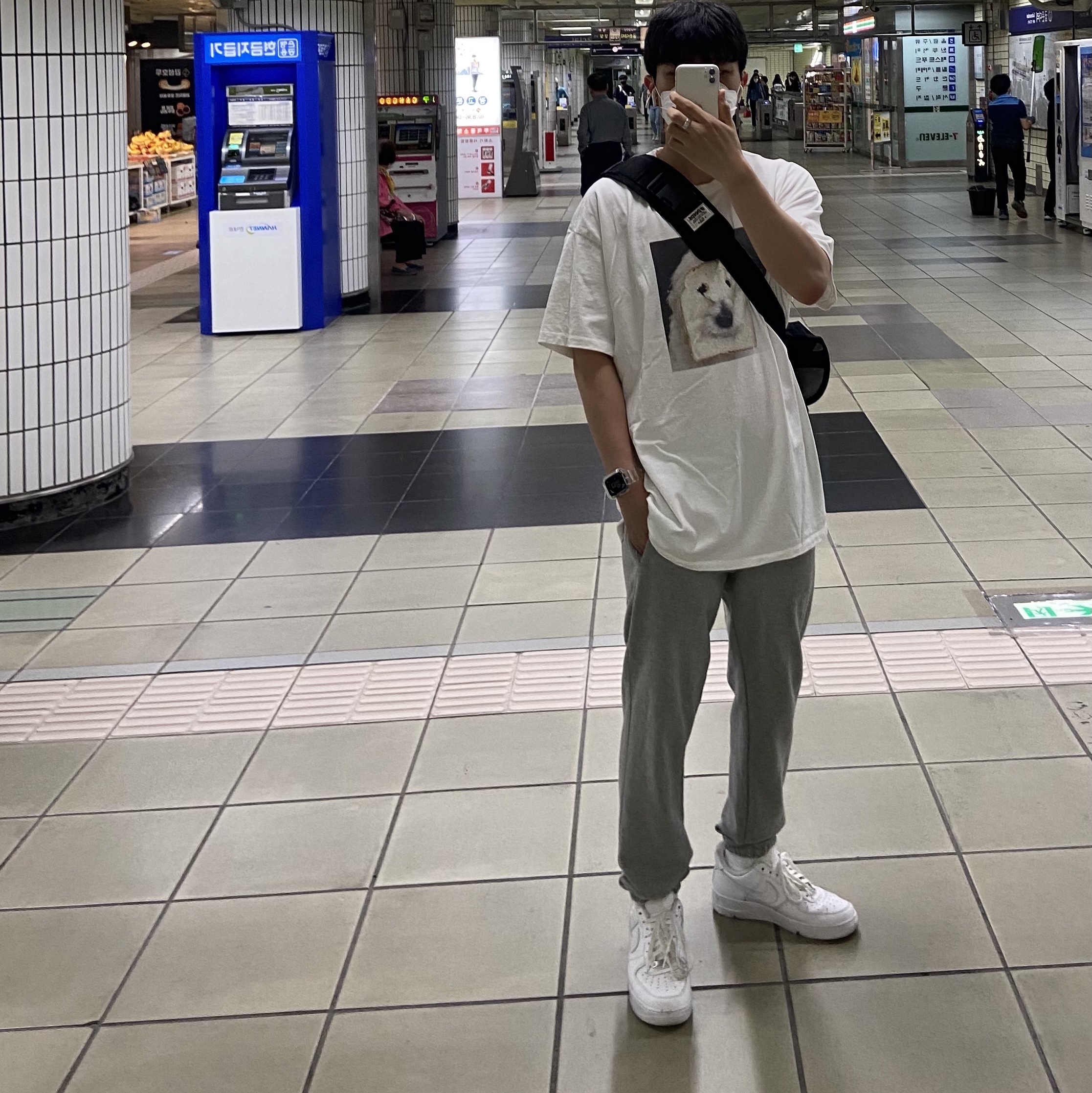 Nike Air Force 1 '07 Low White 착용 스타일