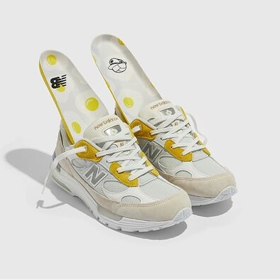 New Balance x Paperboy Paris 992 Made in USA Fried Egg 착용 스타일 - 2