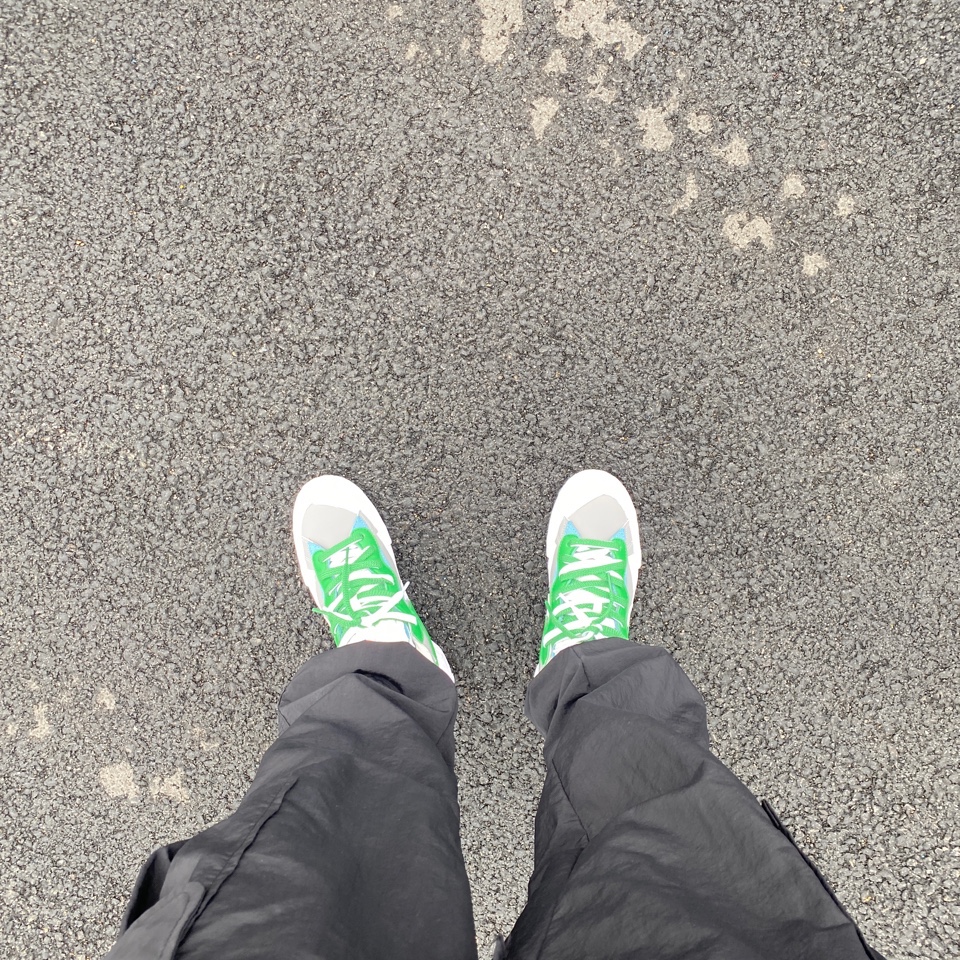 Nike x Sacai Blazer Low Classic Green 착용 스타일