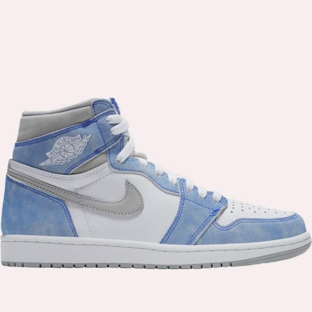 Jordan 1 Retro High OG Hyper Royal, Nike Dunk Low Retro Black 착용 스타일 - 2