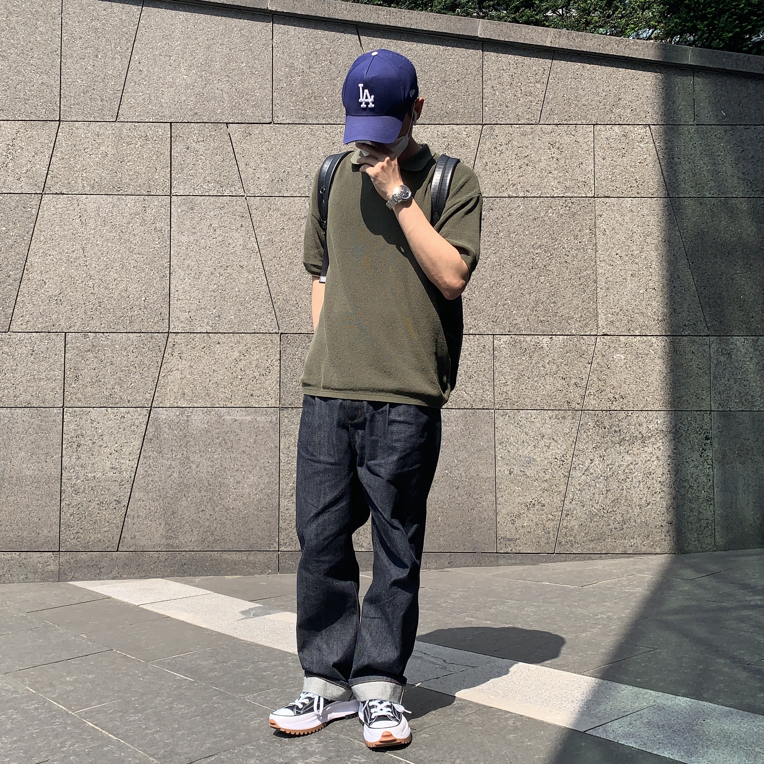 Converse Run Star Hike Hi Black White Gum 착용 스타일