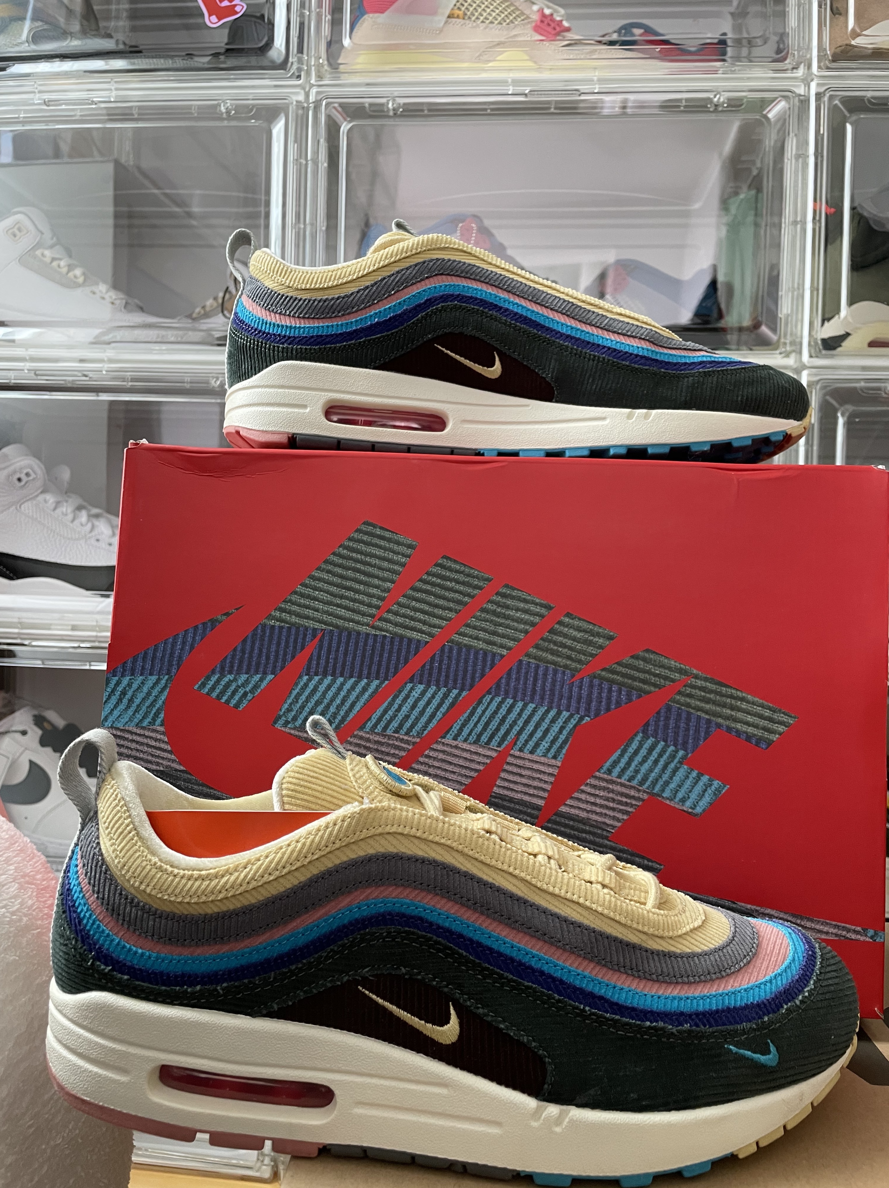 Nike x Sean Wotherspoon Air Max 1/97, Asics x Atmos x Sean Wotherspoon Gel-Lyte III OG Corduroy 착용 스타일 - 1