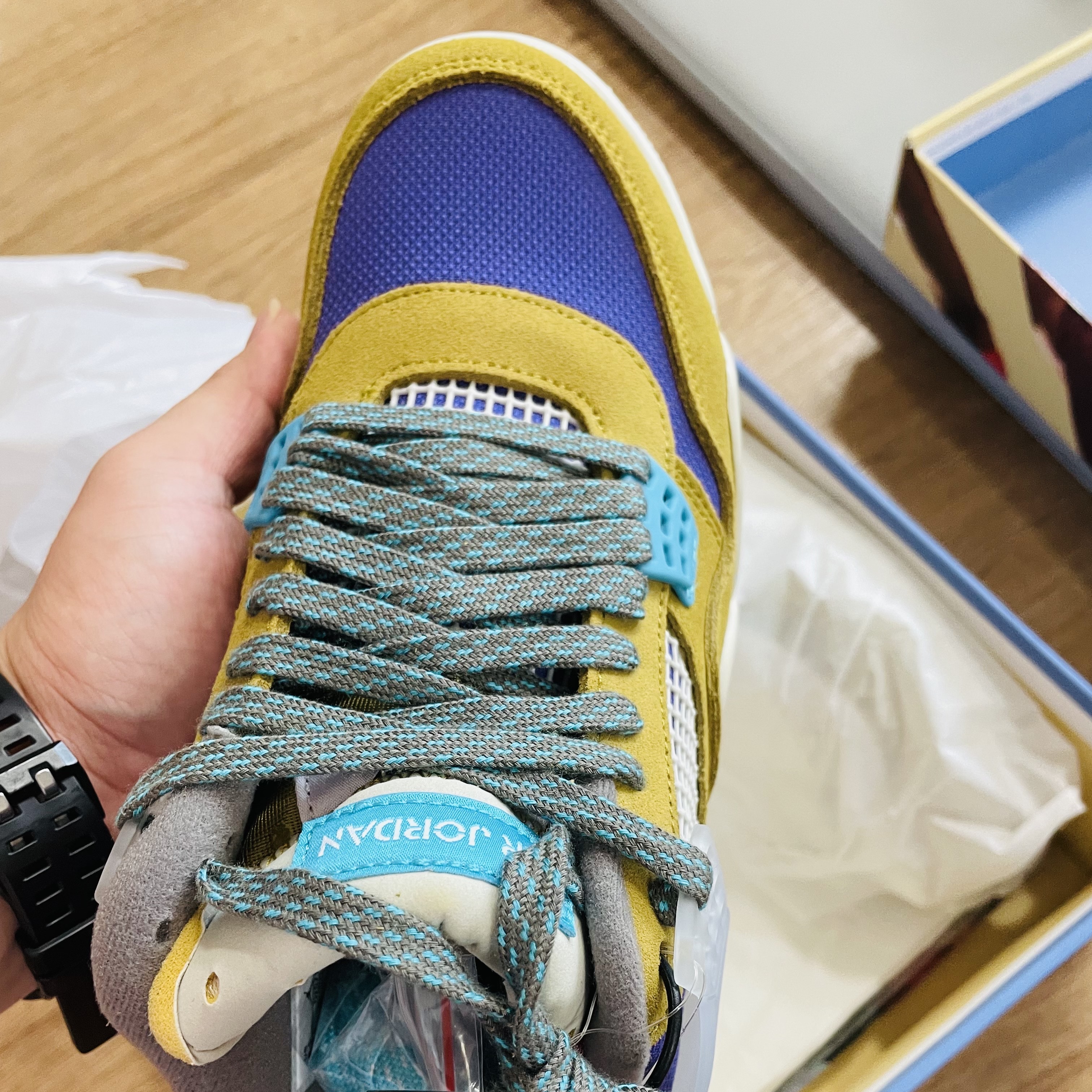 Jordan 4 x Union Retro SP Desert Moss 착용 스타일