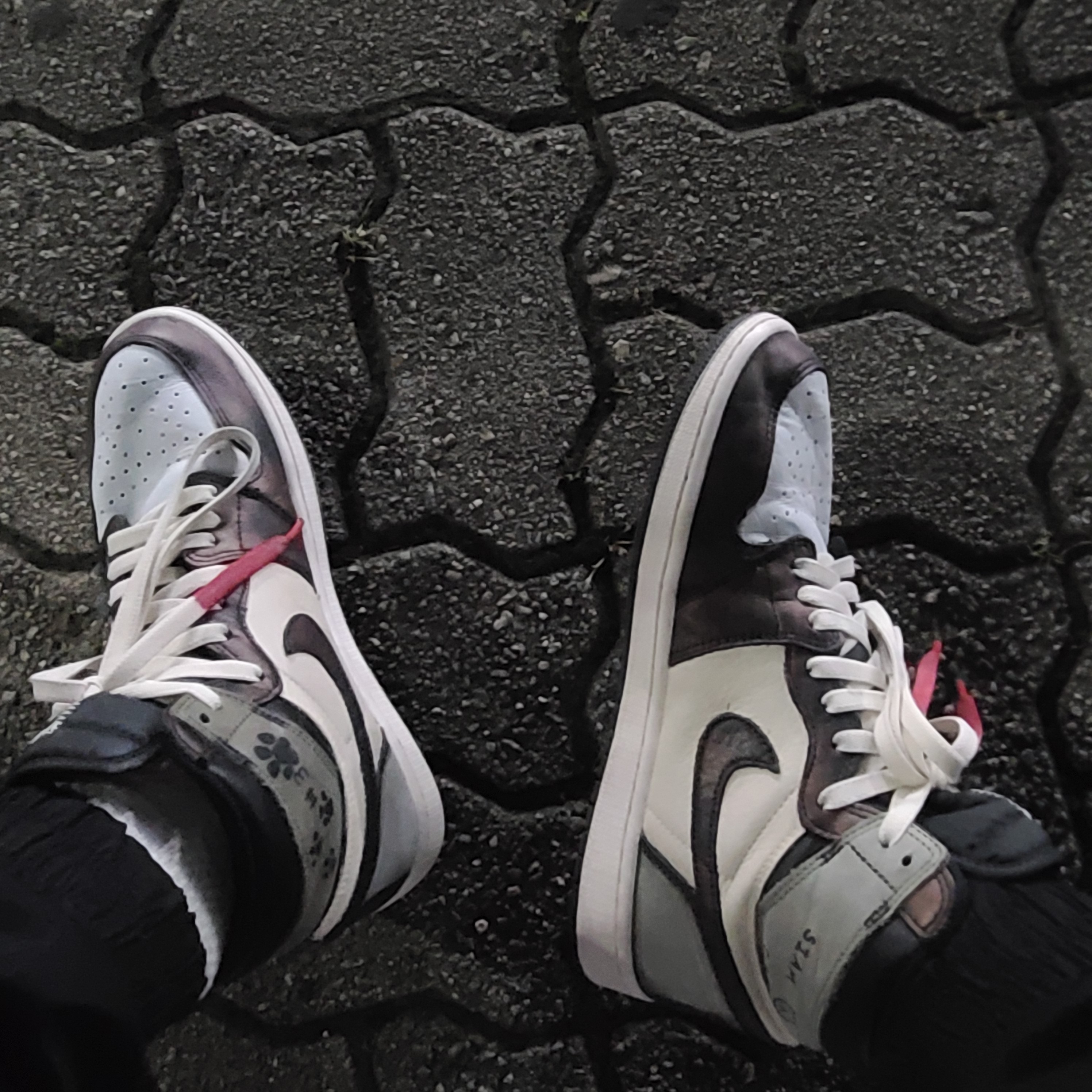 Jordan 1 Retro High OG Rust Shadow, Essentials Sweatpants Taupe - 21SS 착용 스타일 - 1