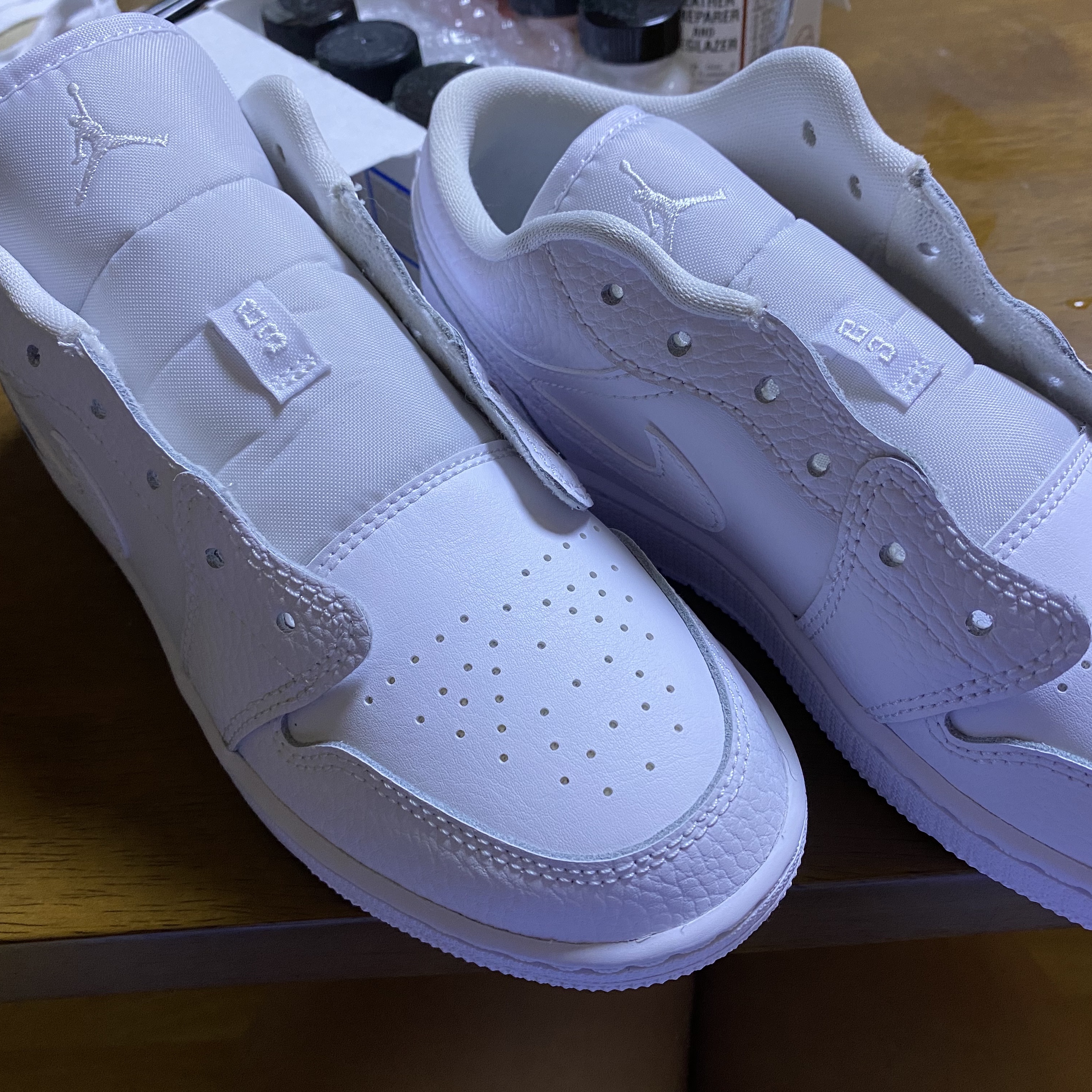 (GS) Jordan 1 Low Triple White 착용 스타일 - 3