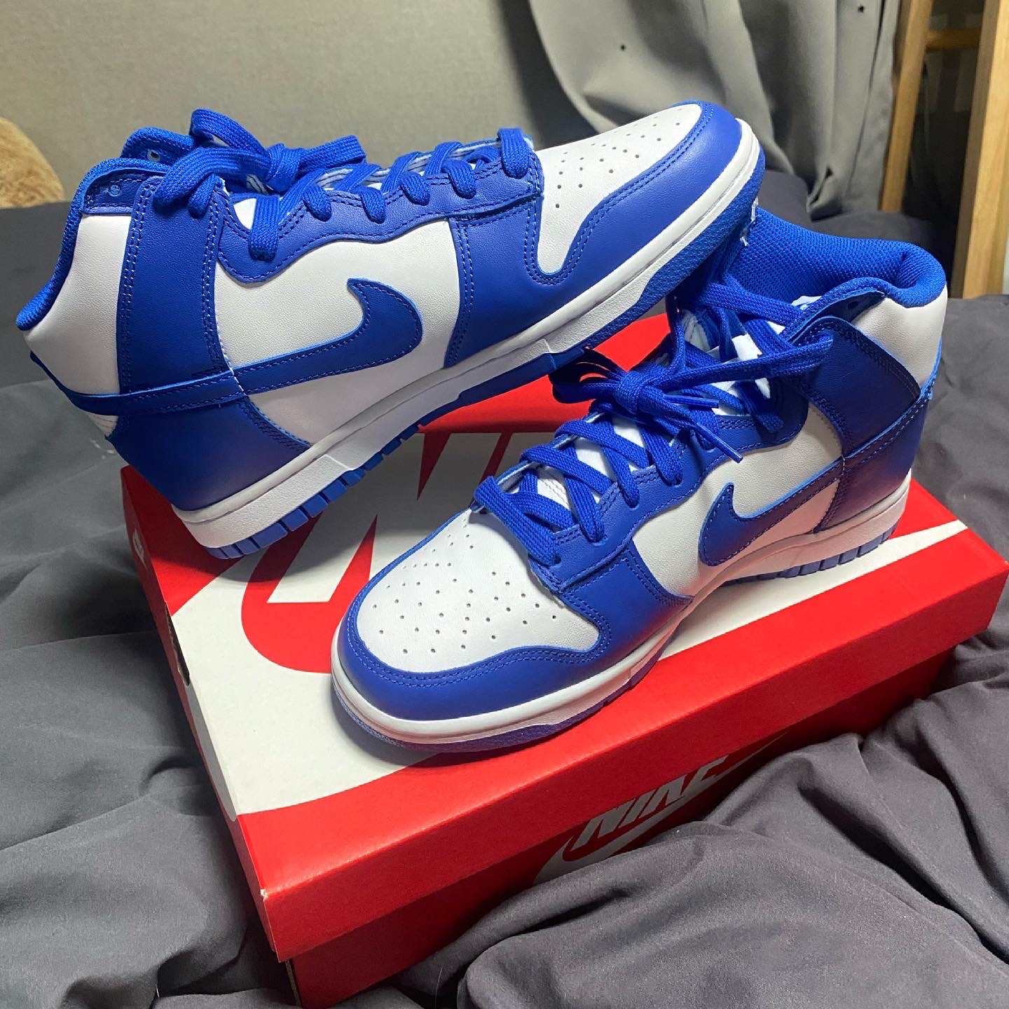 Nike Dunk High Retro Game Royal 착용 스타일 - 2