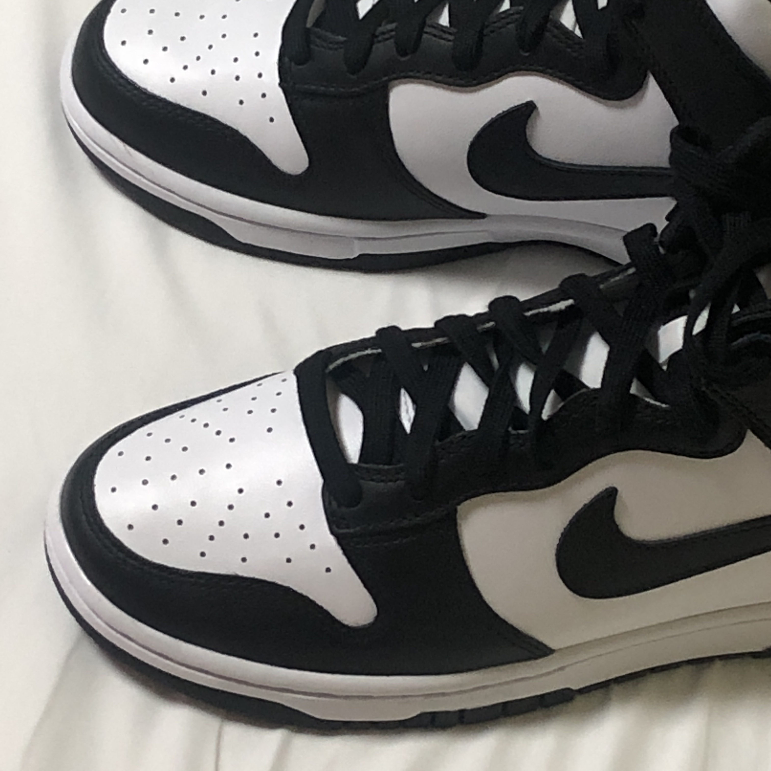 Nike Dunk High Retro Black and White, (W) Nike Dunk High Black and White 착용 스타일 - 2