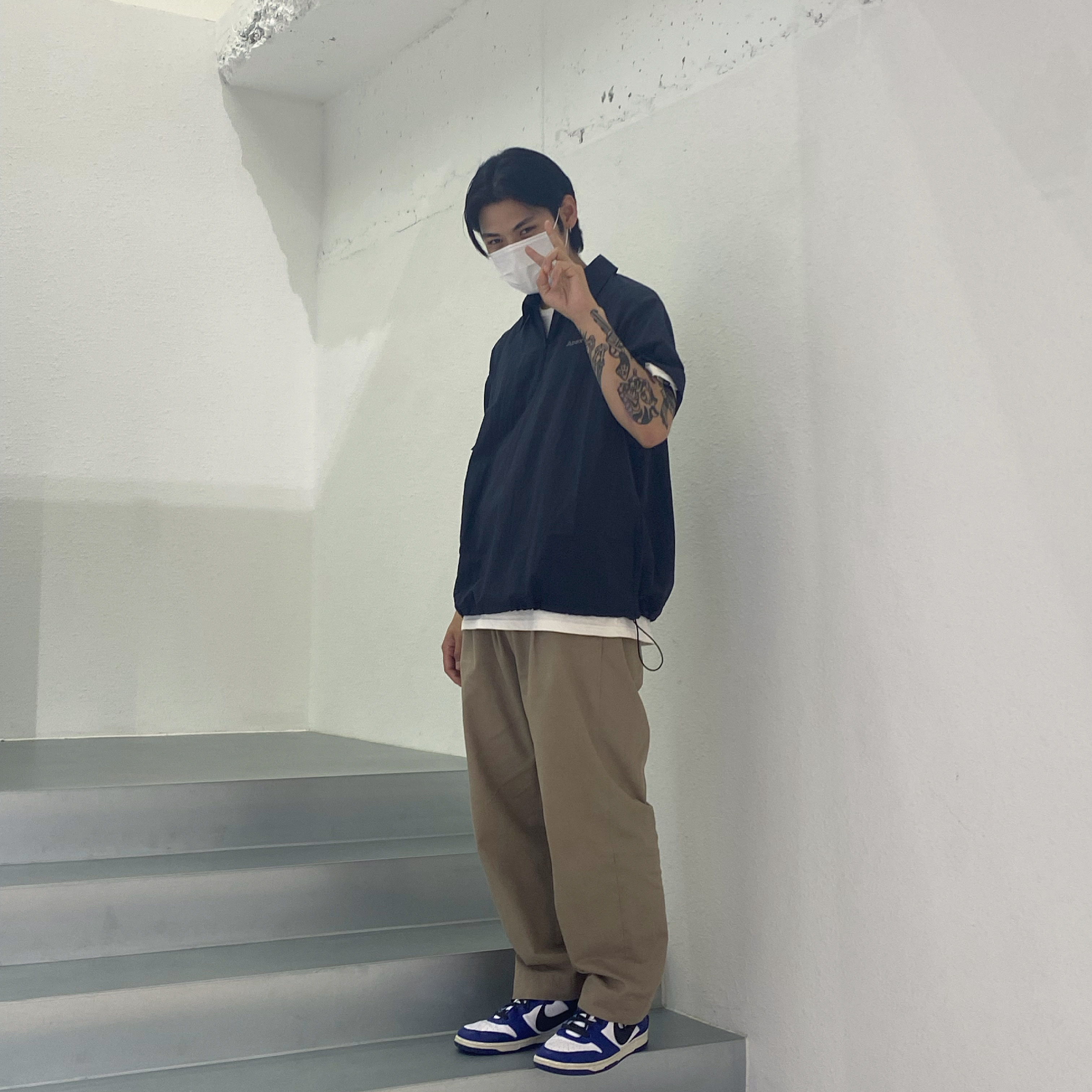 Nike x Ambush Dunk High Deep Royal Blue 착용 스타일
