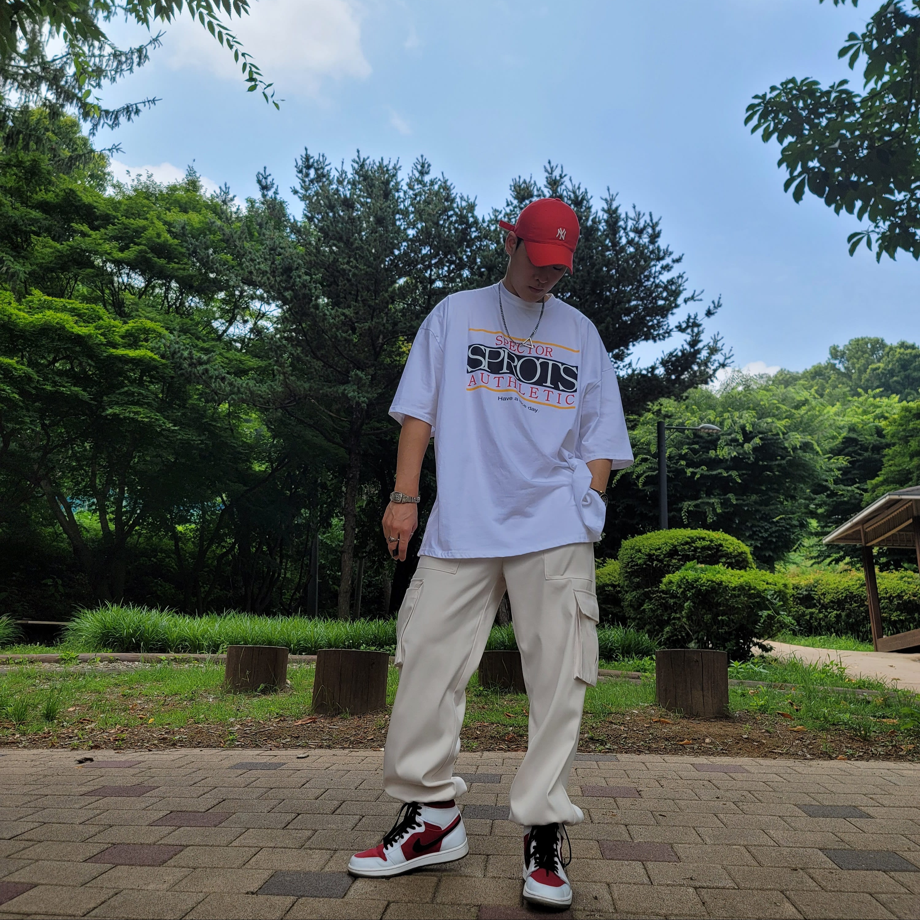 Jordan 1 Retro Carmine 2014 착용 스타일
