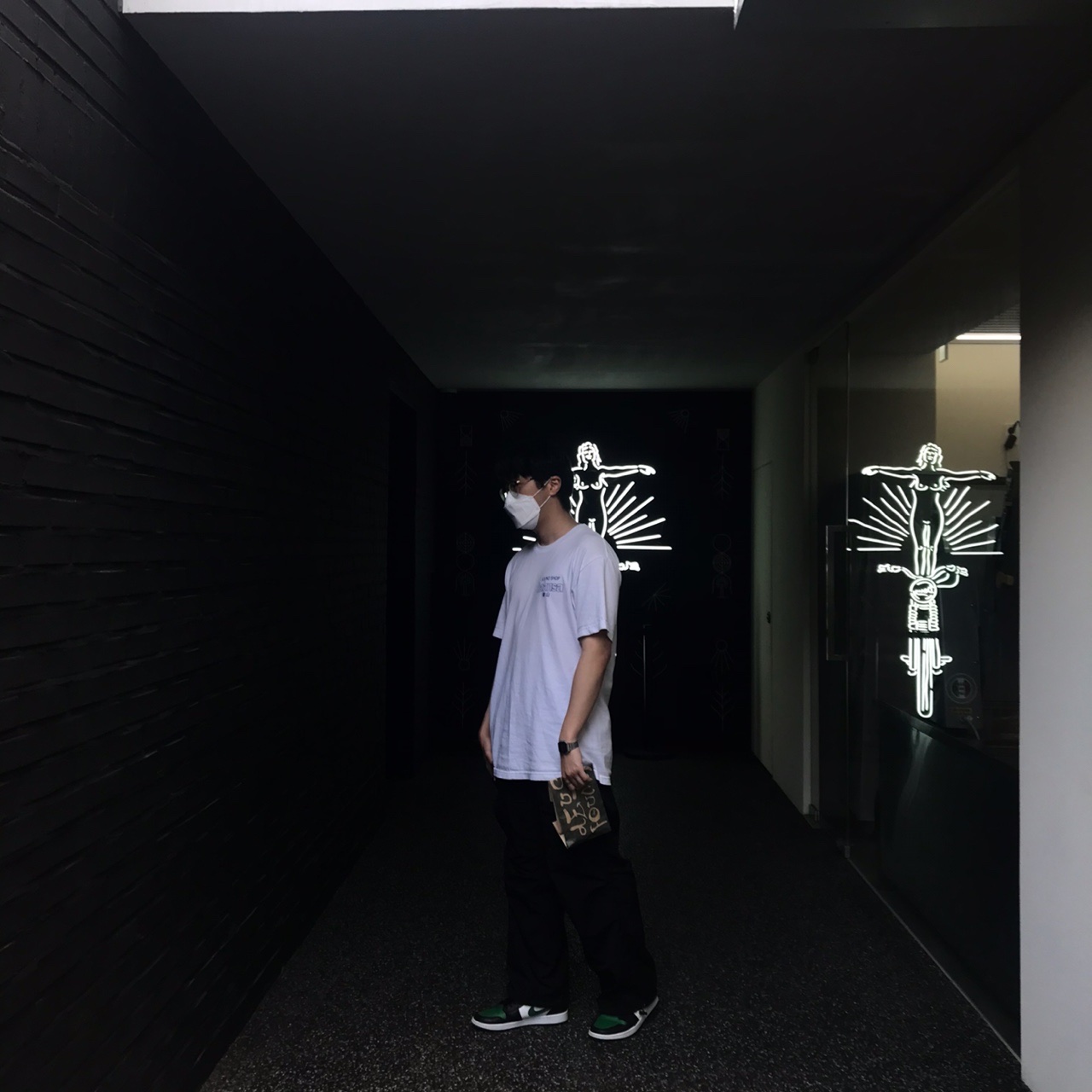 Jordan 1 Mid Green Toe 착용 스타일