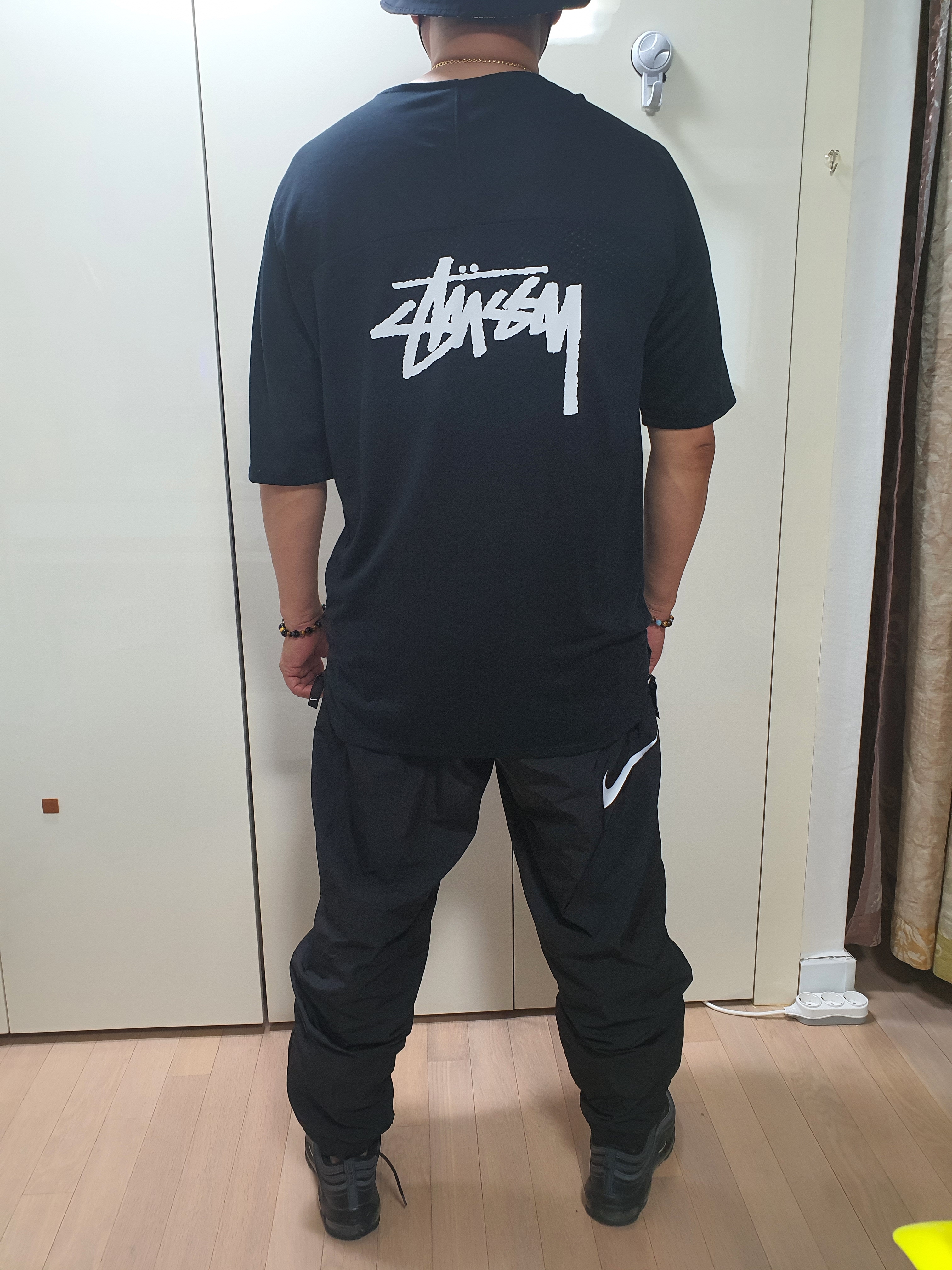 Nike M NRG Solo Swoosh Track Pants Black - Asia, Nike Air Max 97 Black White Anthracite 착용 스타일 - 2