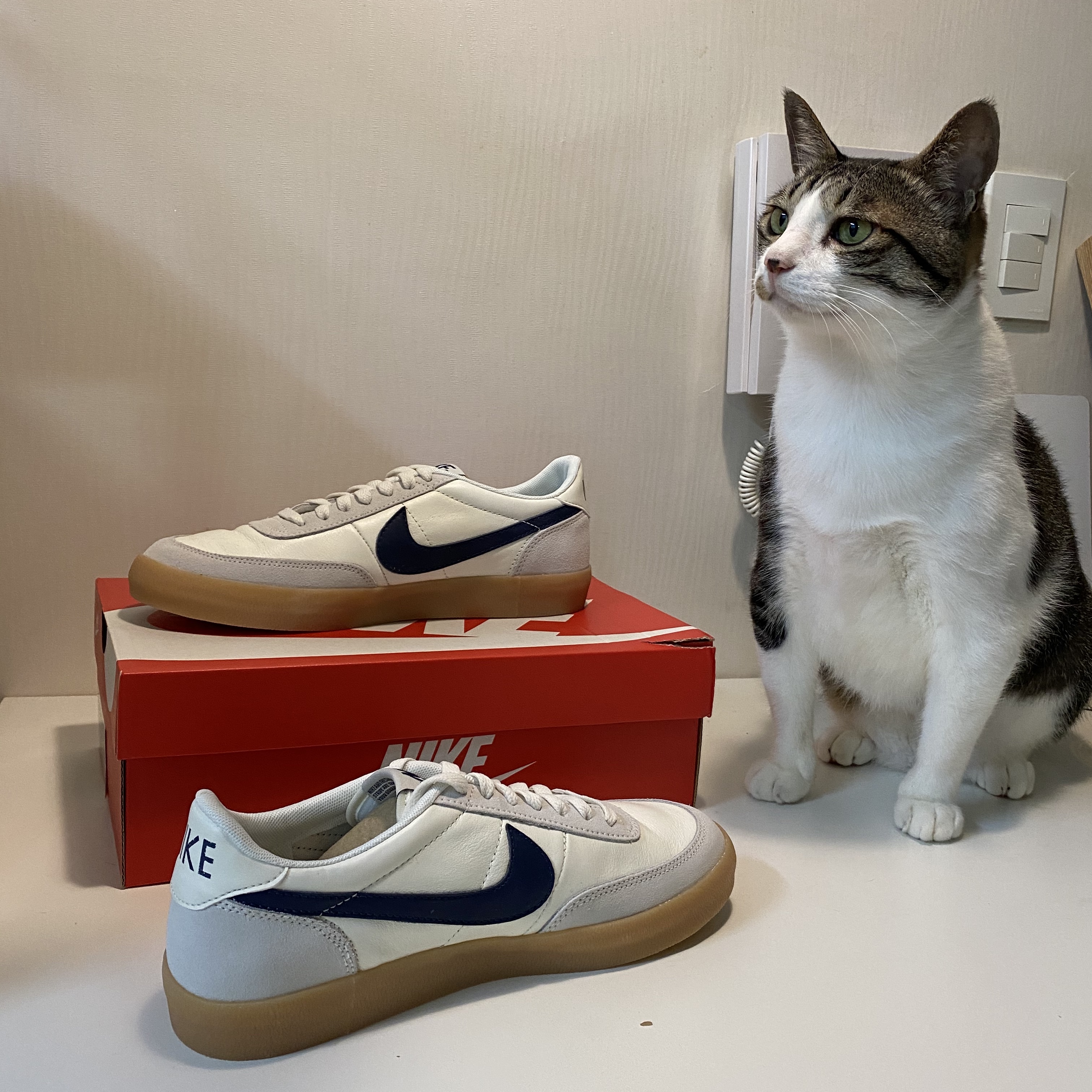 Nike x J.Crew Killshot 2 Sail Midnight Navy 착용 스타일 - 2