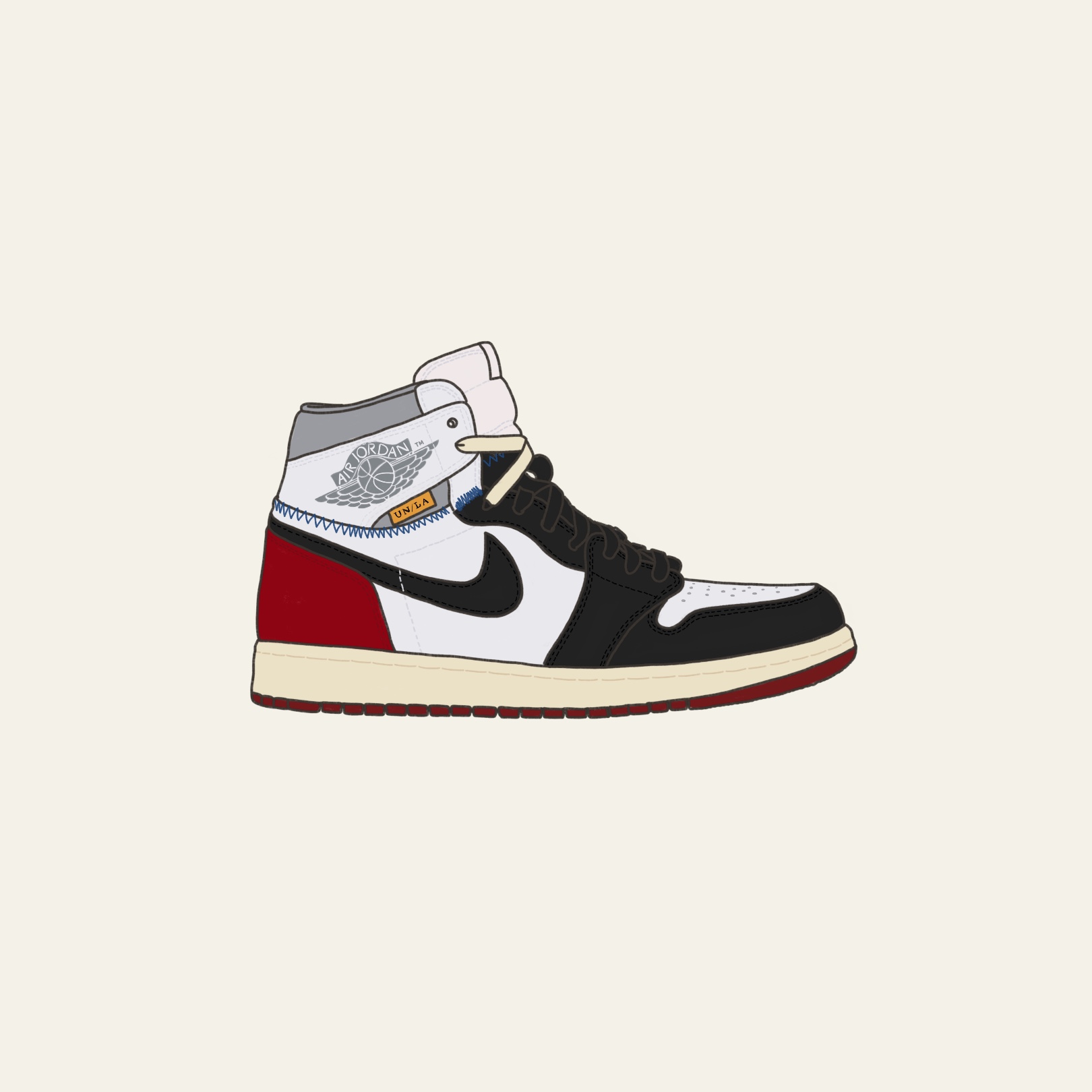 Jordan 1 x Union Retro High Black Toe 착용 스타일 - 3
