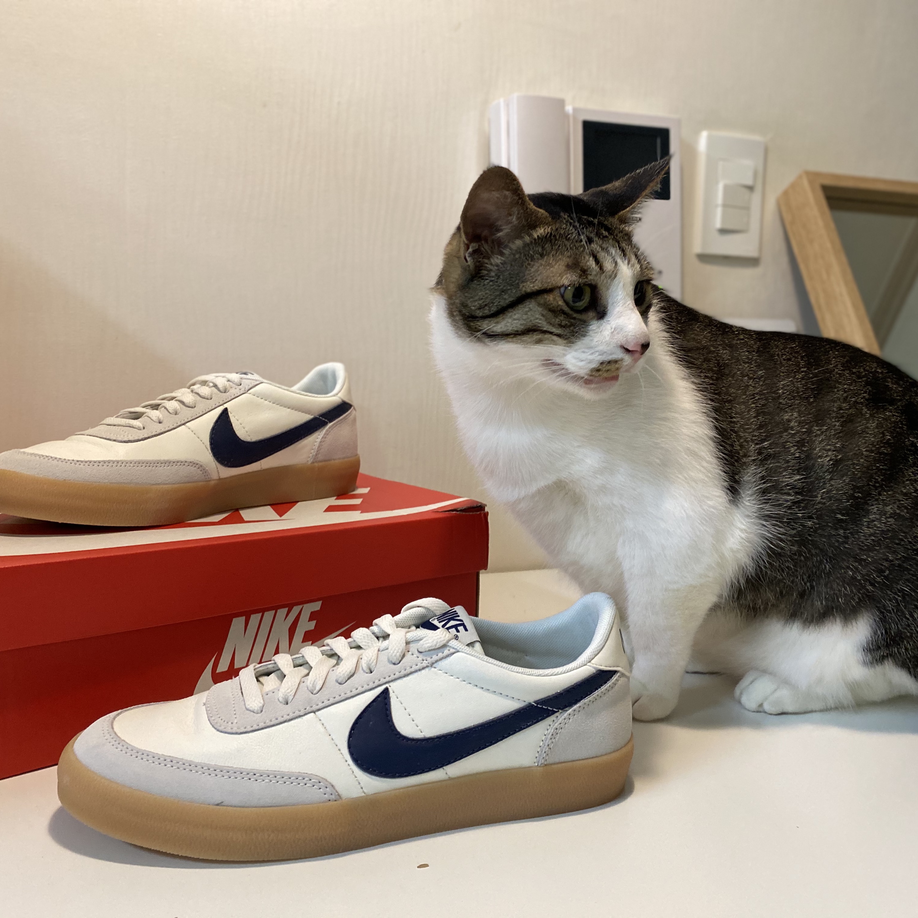 Nike x J.Crew Killshot 2 Sail Midnight Navy 착용 스타일 - 3
