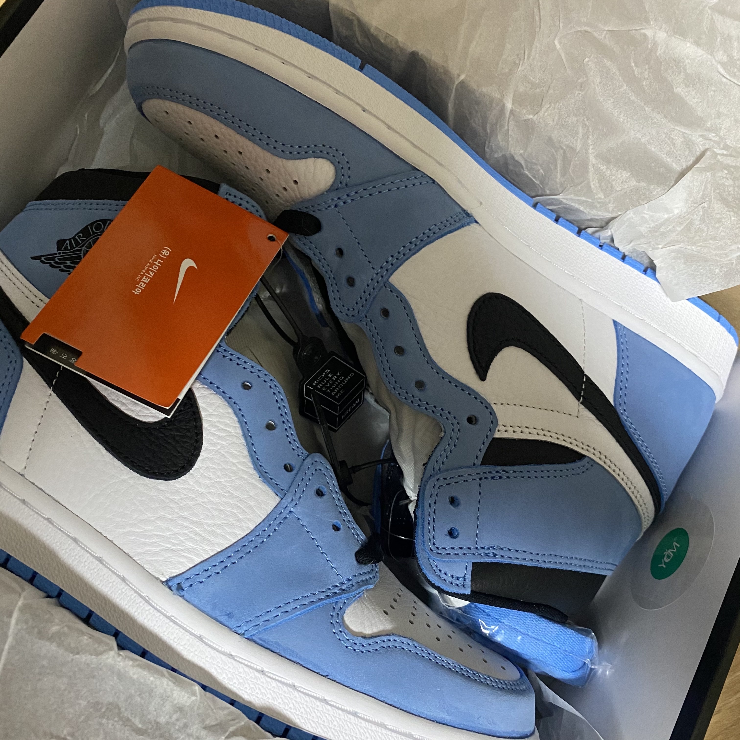 Jordan 1 Retro High OG University Blue 착용 스타일