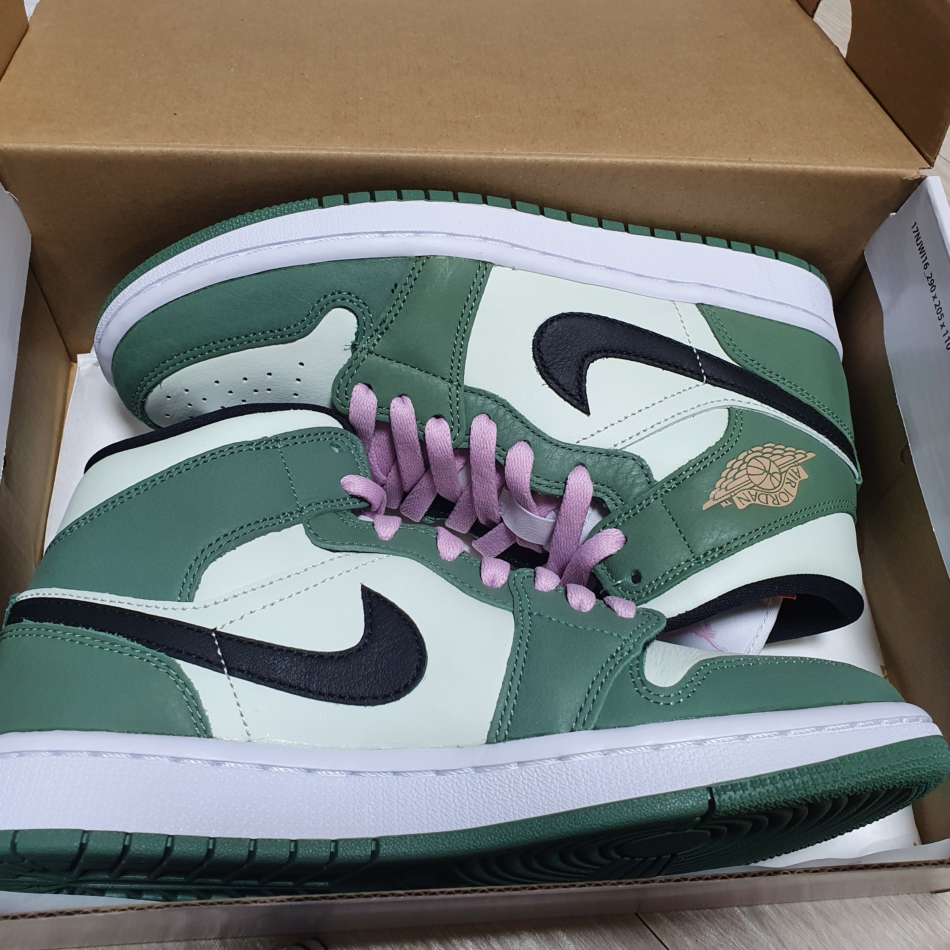 (W) Nike Dunk Low Green Glow, Nike Dunk High Retro Orange Blaze 착용 스타일 - 3