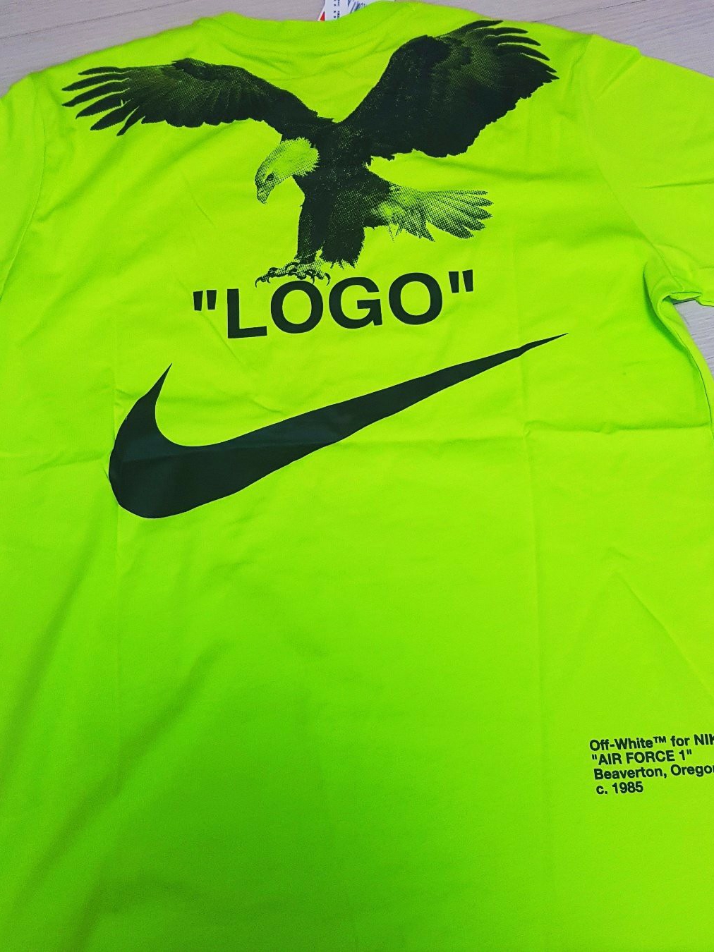 Nike x Off-White NRG A6 T-Shirt Black 착용 스타일 - 2
