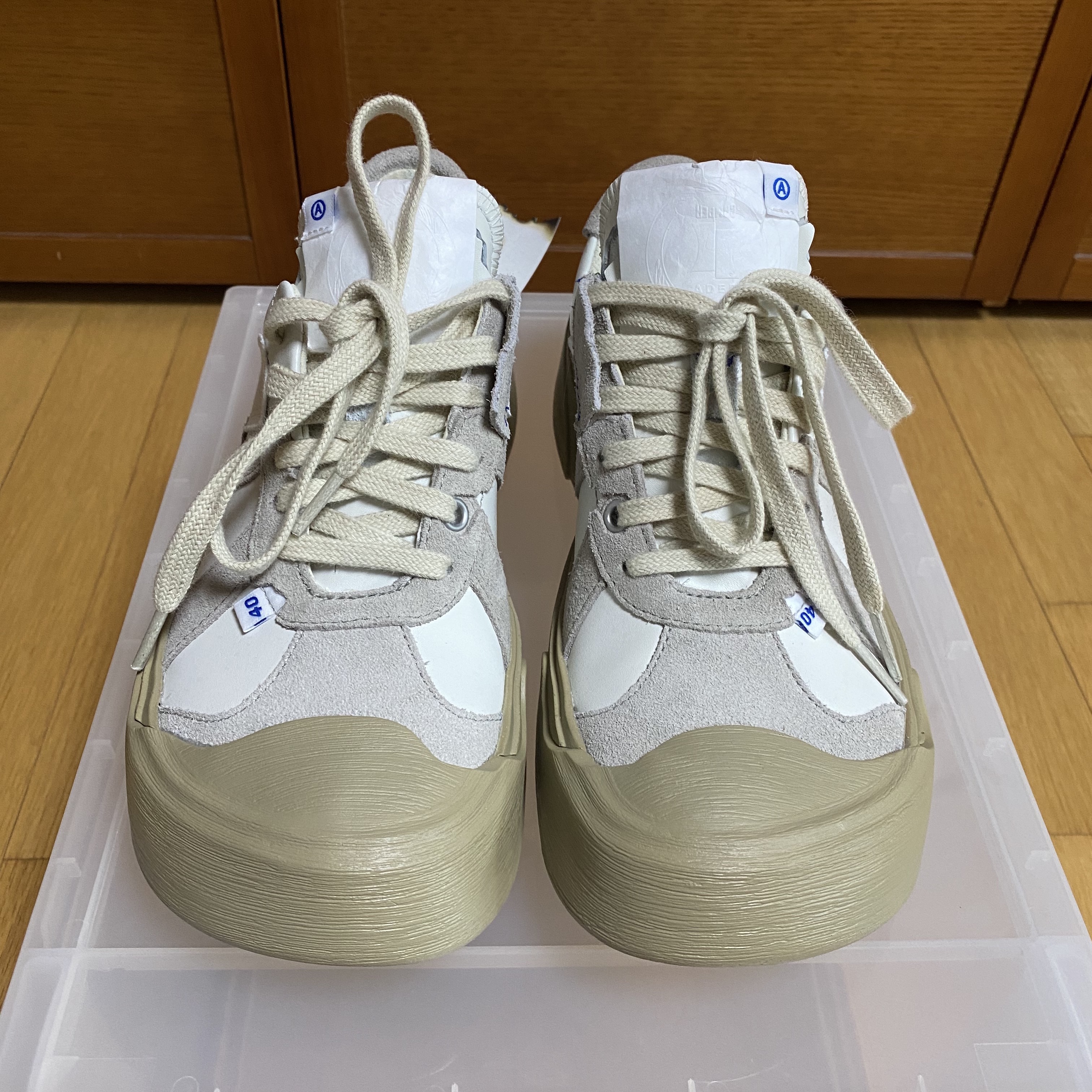 Camper x Ader Error Proto-240-S Cinder German Shoes, (W) Camper x Ader Error Proto-240-S Cinder German Shoes 착용 스타일 - 2