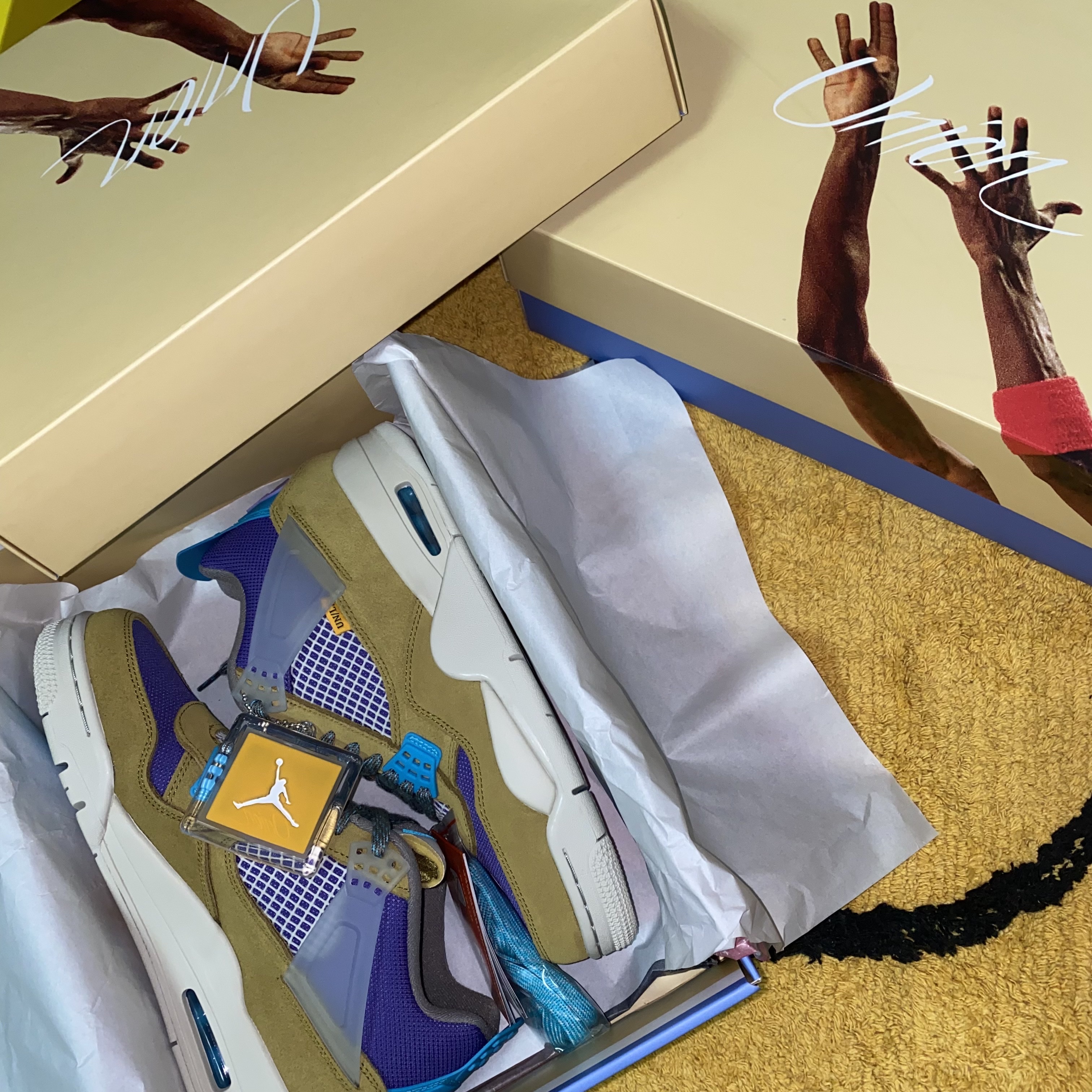 Jordan 4 x Union Retro SP Desert Moss 착용 스타일 - 2
