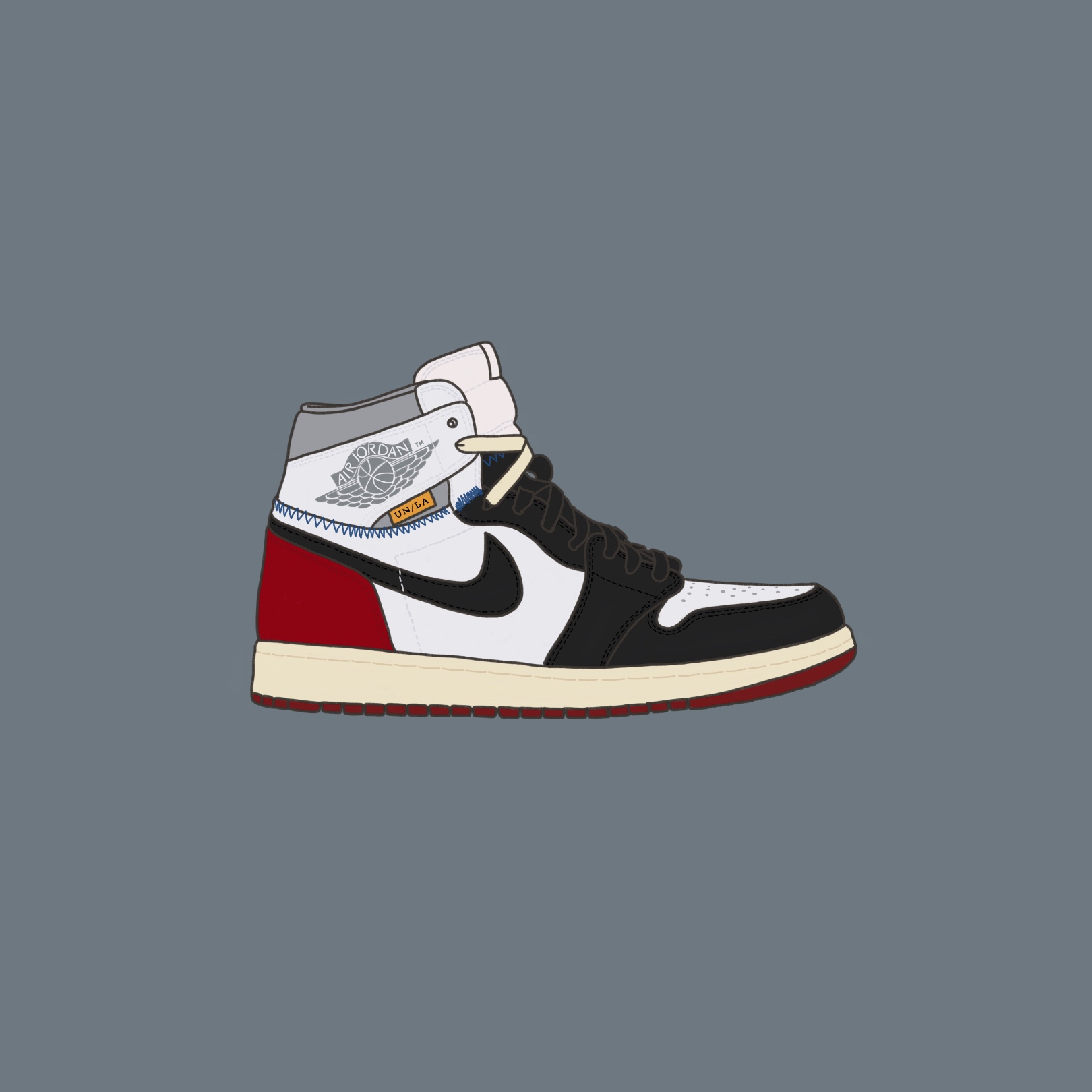 Jordan 1 x Union Retro High Black Toe 착용 스타일 - 4