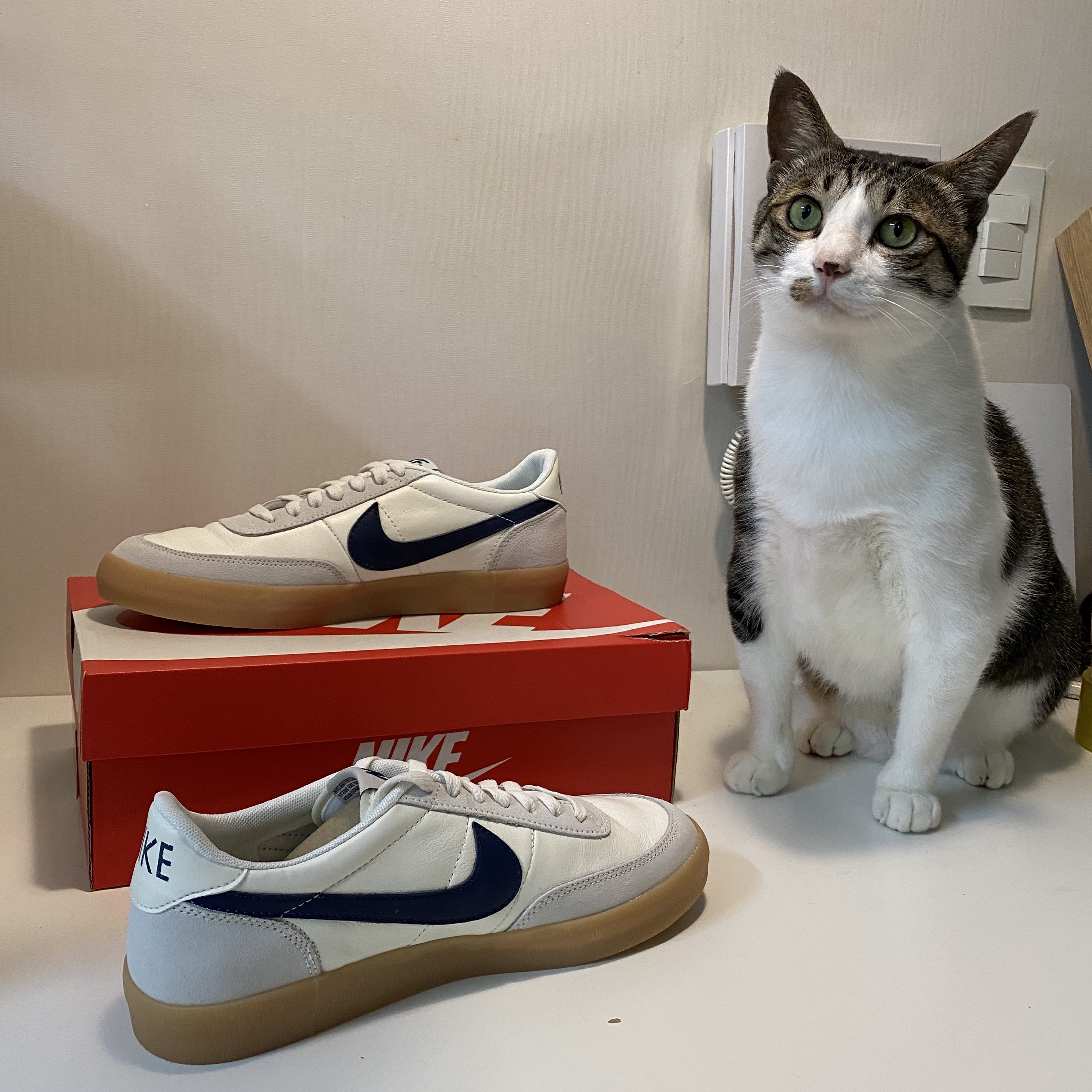 Nike x J.Crew Killshot 2 Sail Midnight Navy 착용 스타일 - 1