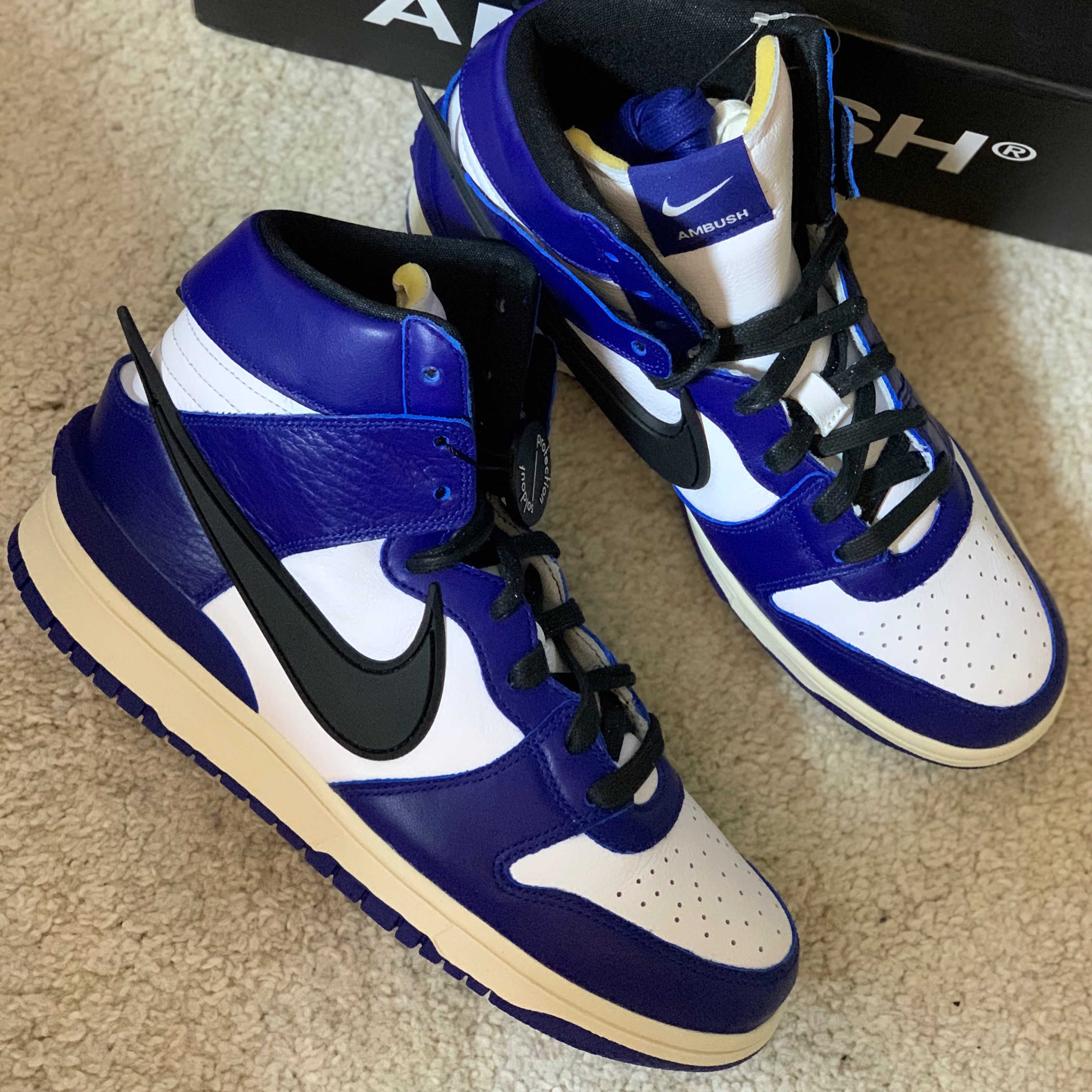 Nike x Ambush Dunk High Deep Royal Blue 착용 스타일
