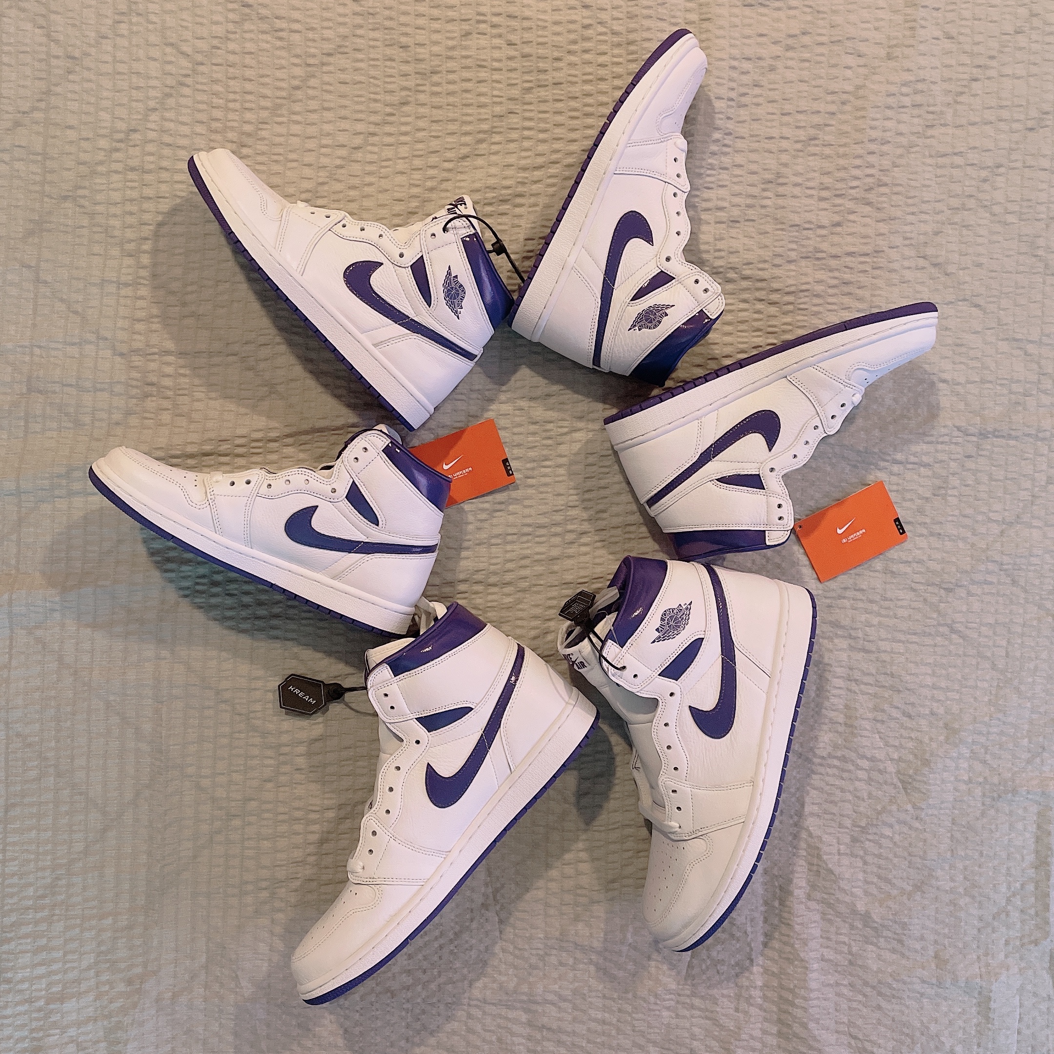 (W) Jordan 1 High OG Court Purple 착용 스타일
