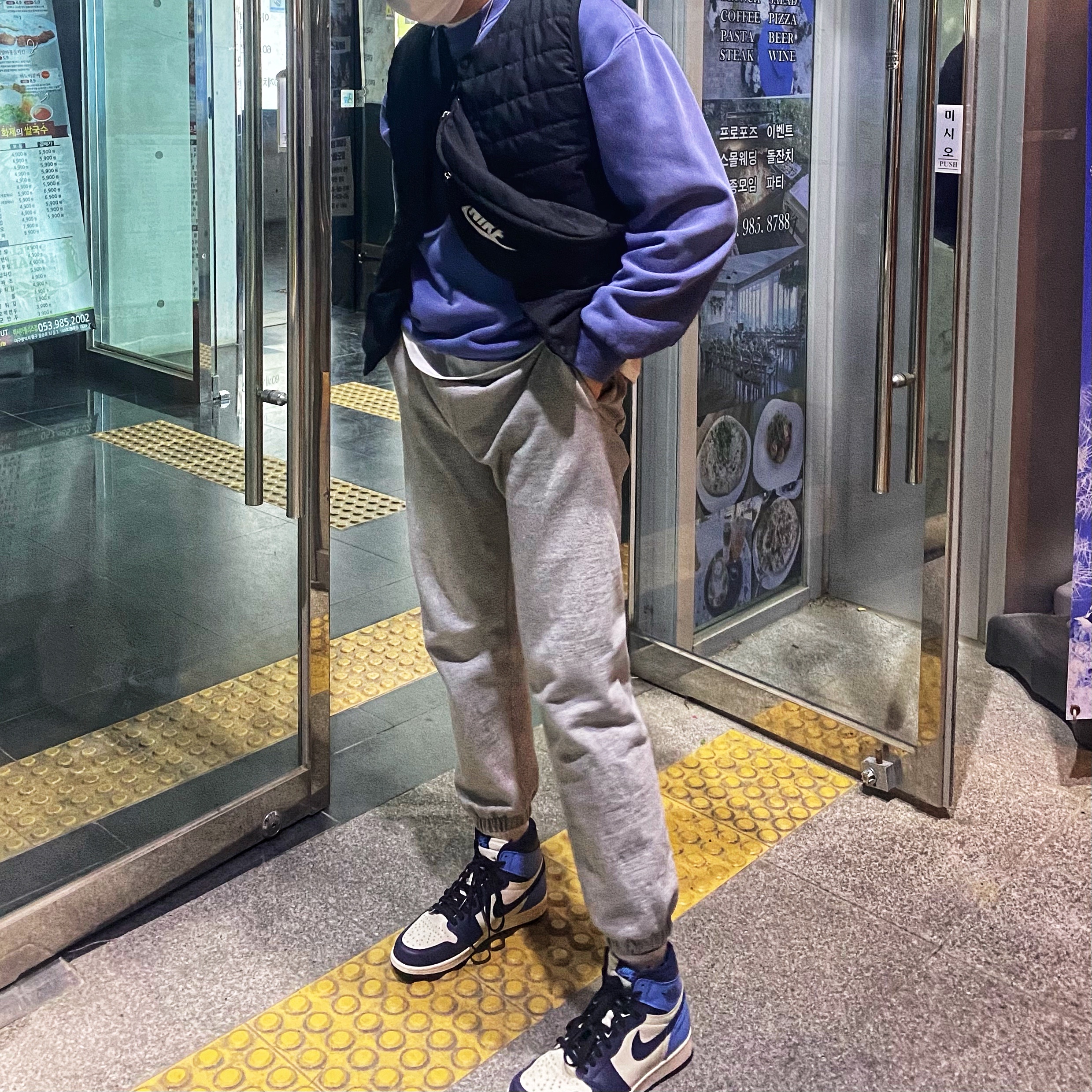 Jordan 1 Retro High Obsidian UNC 착용 스타일