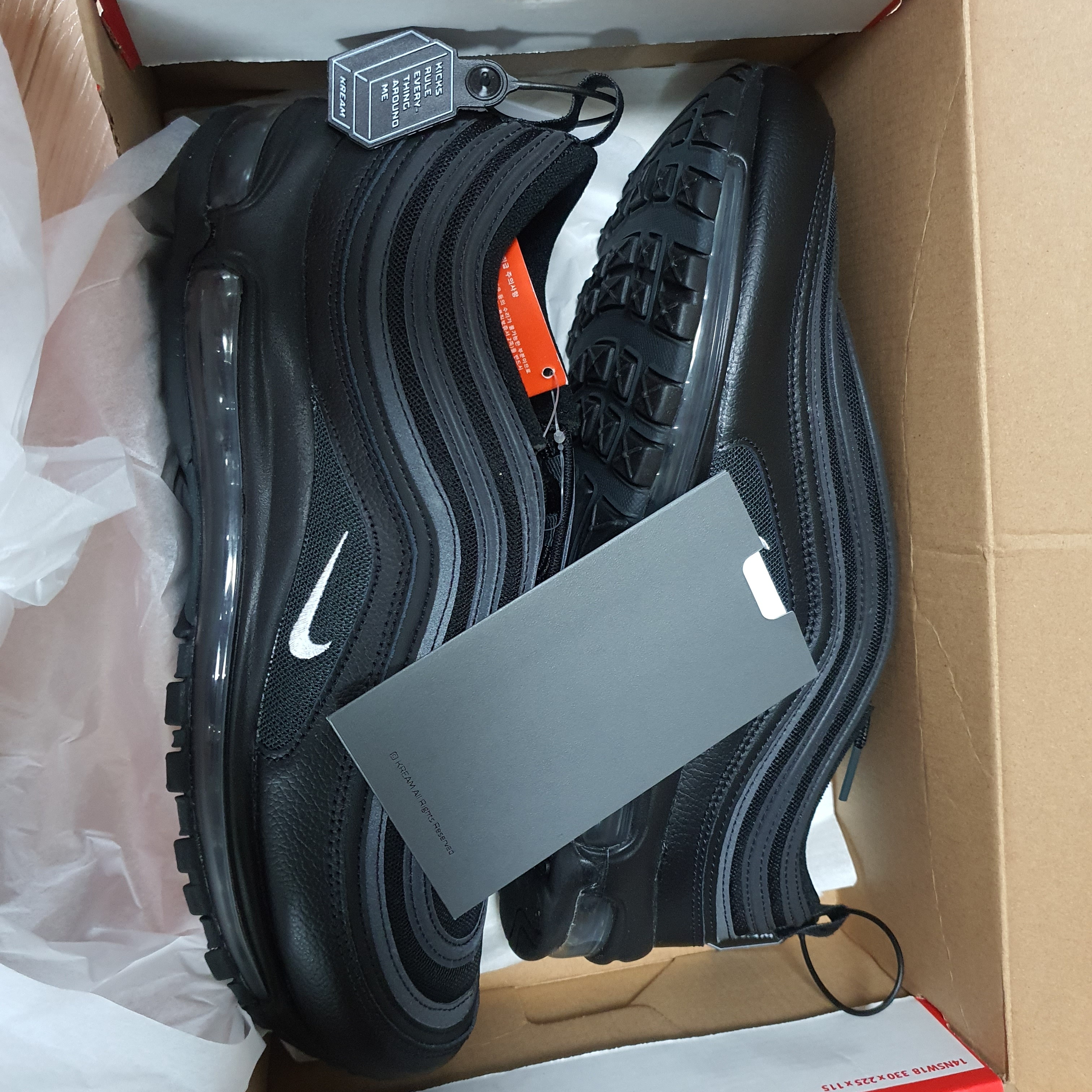 Nike Air Max 97 Black White Anthracite 착용 스타일