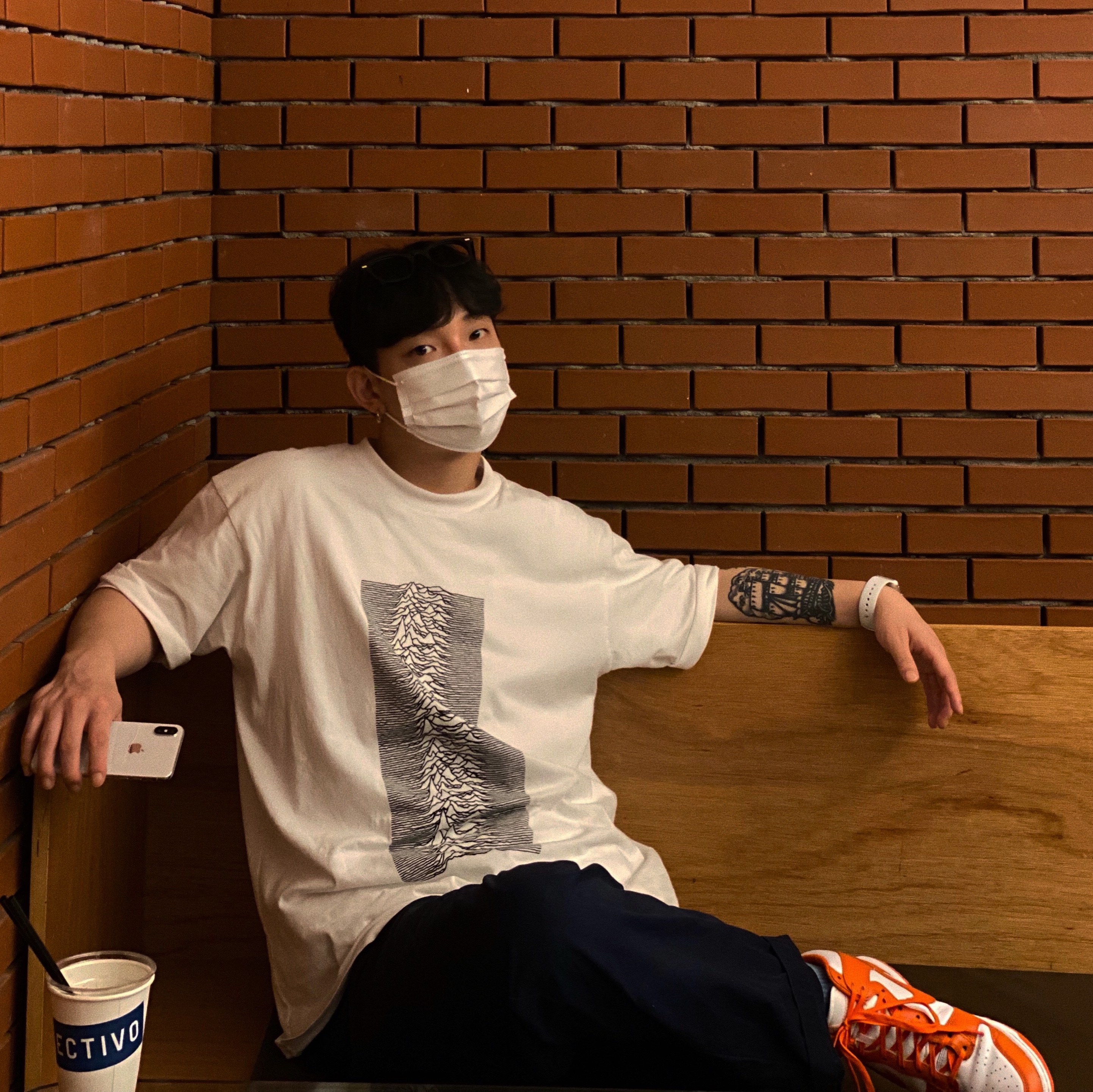 Nike Dunk High Retro Orange Blaze 착용 스타일