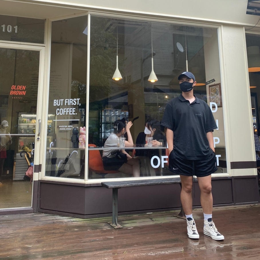 Nike x Fear of God Basketball Shorts Off Noir, Essentials Short Sleeve Boxy Polo Dark Slate/Stretch Limo/Black - 20SS 착용 스타일 - 3