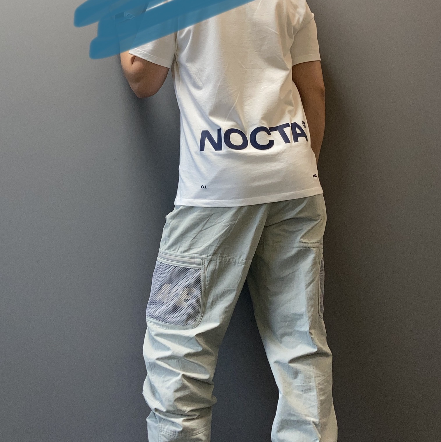 Nike x Drake Nocta Cardinal Stock Essential T-Shirt White - Asia, Palace Mesh Pocket Shell Pants Stone - 21SS 착용 스타일
