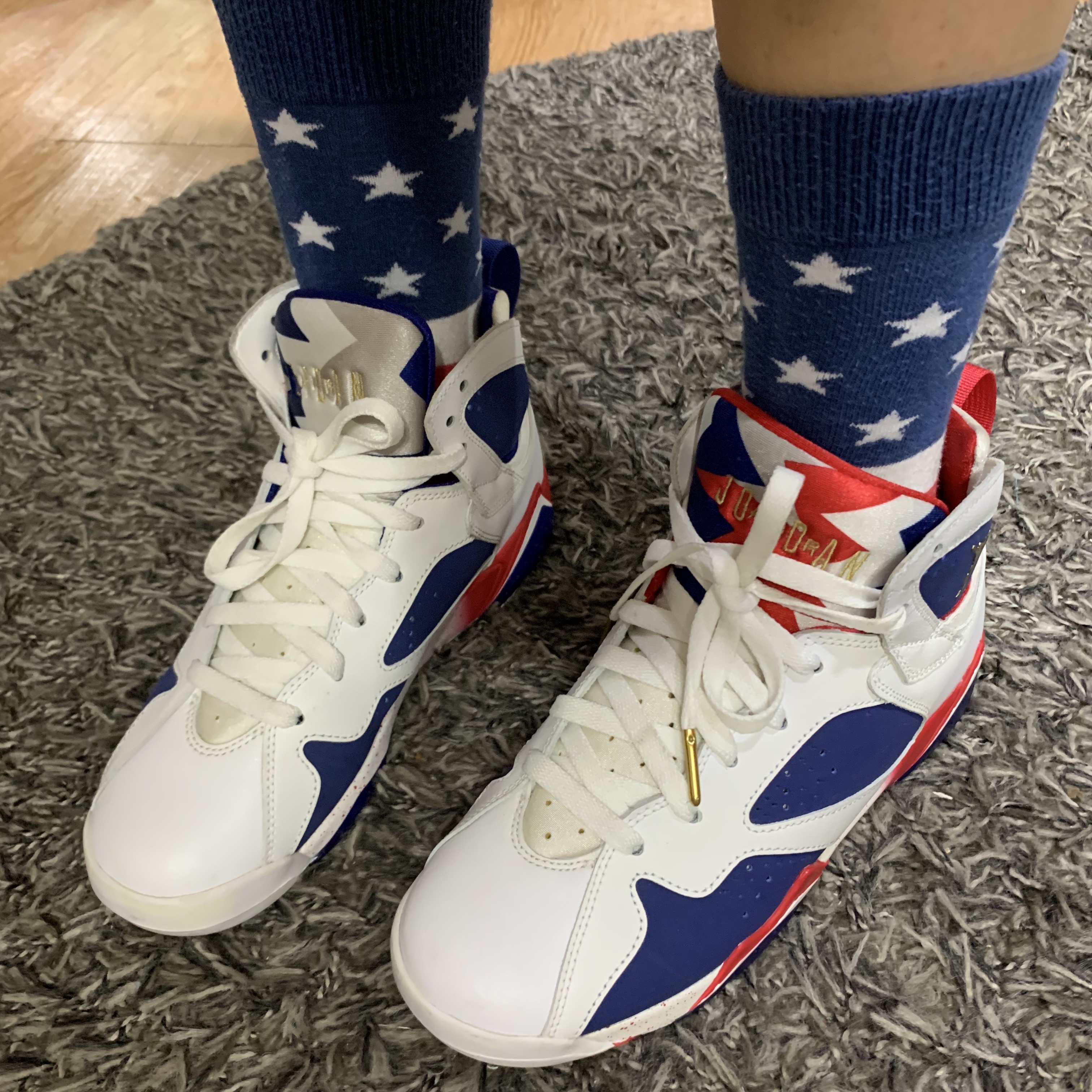 Jordan 7 Retro Tinker Alternate, (GS) Jordan 7 Retro Tinker Alternate 착용 스타일 - 1