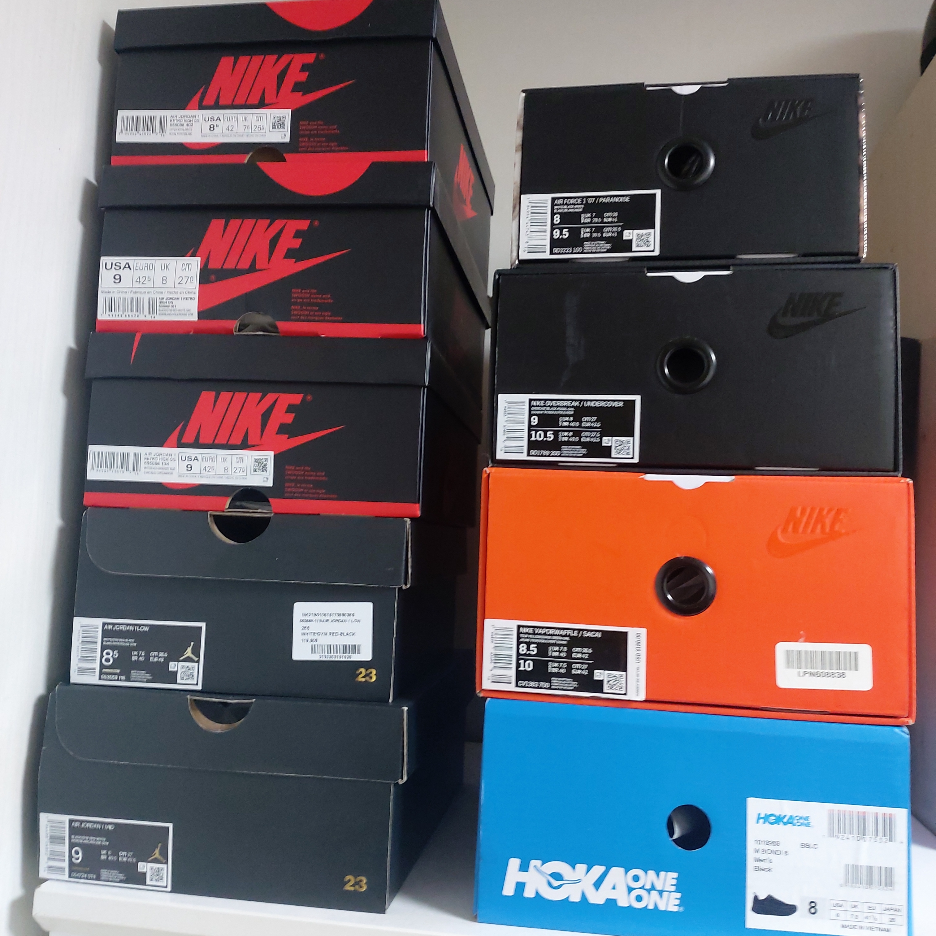 Jordan 1 Retro High OG Hyper Royal, Jordan 1 Retro High OG Gym Red 착용 스타일 - 2