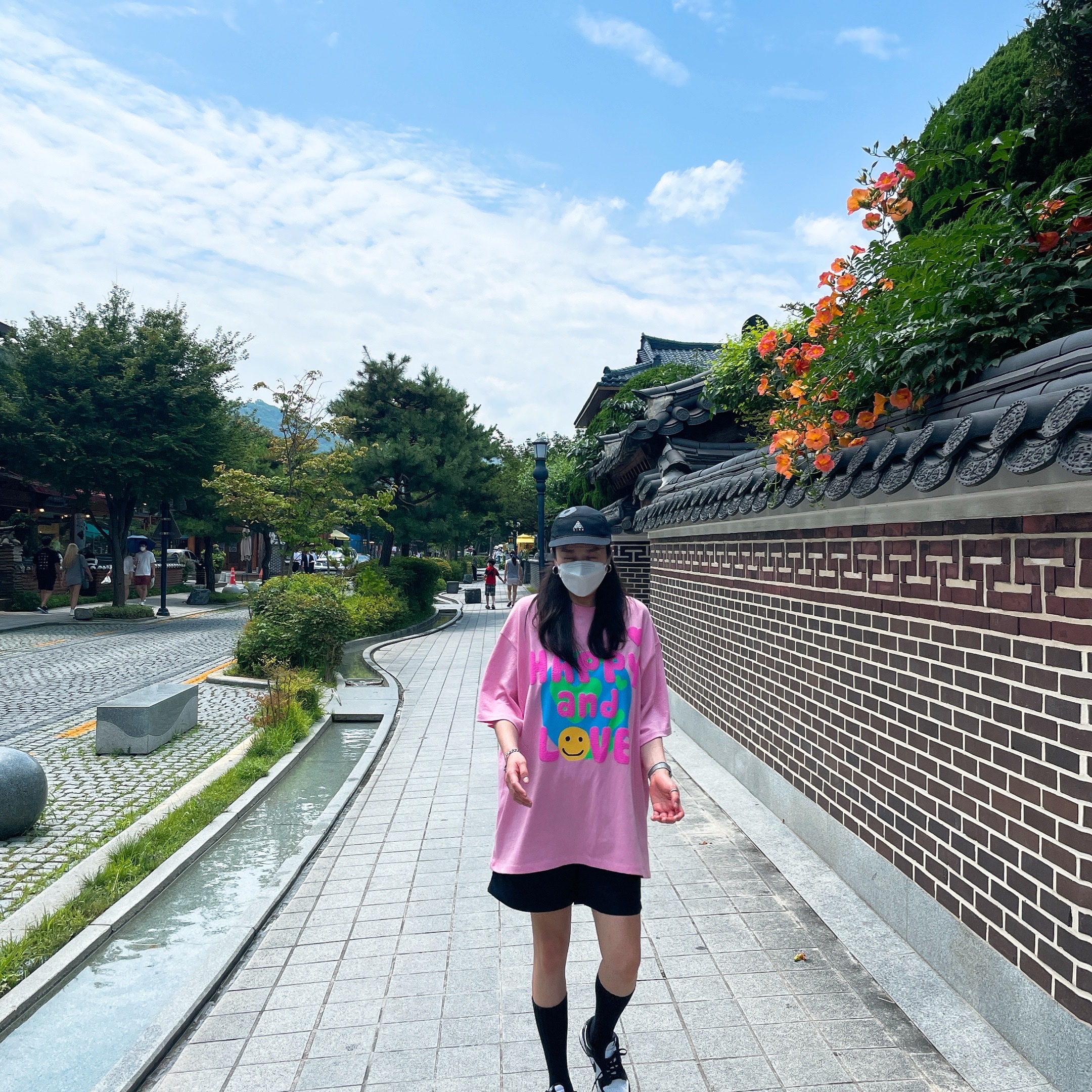 (W) Nike Dunk Low Black 착용 스타일 - 3