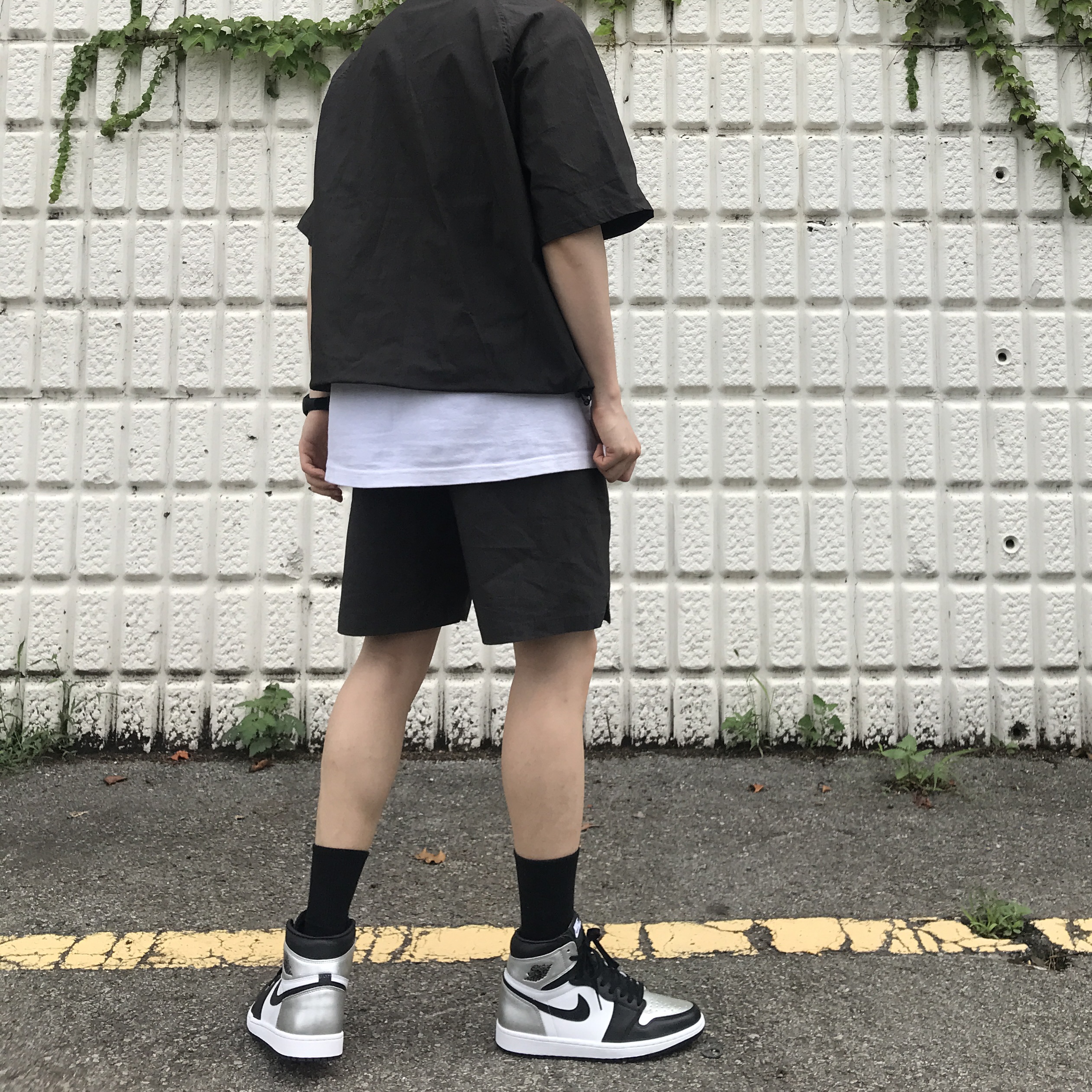 (W) Jordan 1 Retro High OG Silver Toe 착용 스타일 - 3
