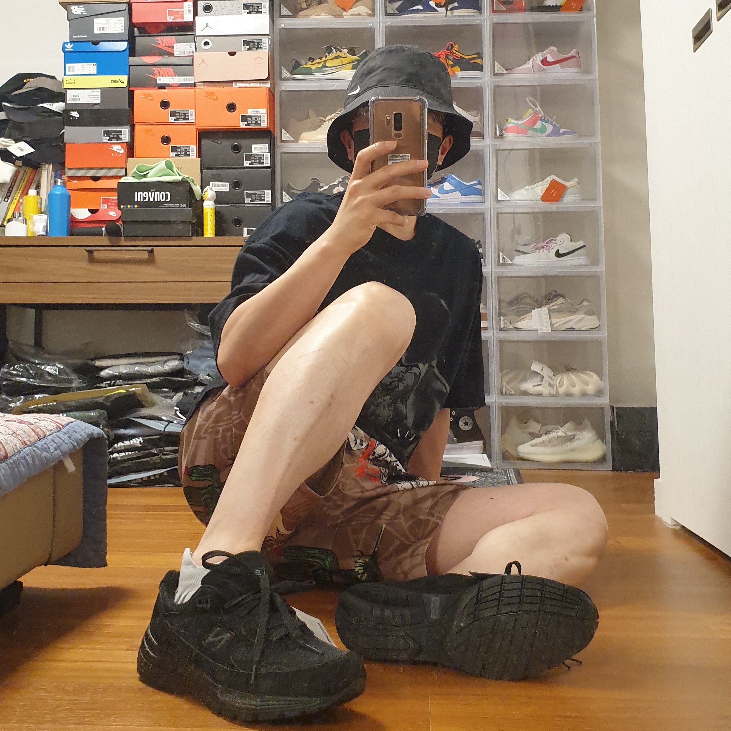 Jordan x Travis Scott Pool Shorts - Asia, Jordan x Travis Scott T-Shirt 착용 스타일 - 4