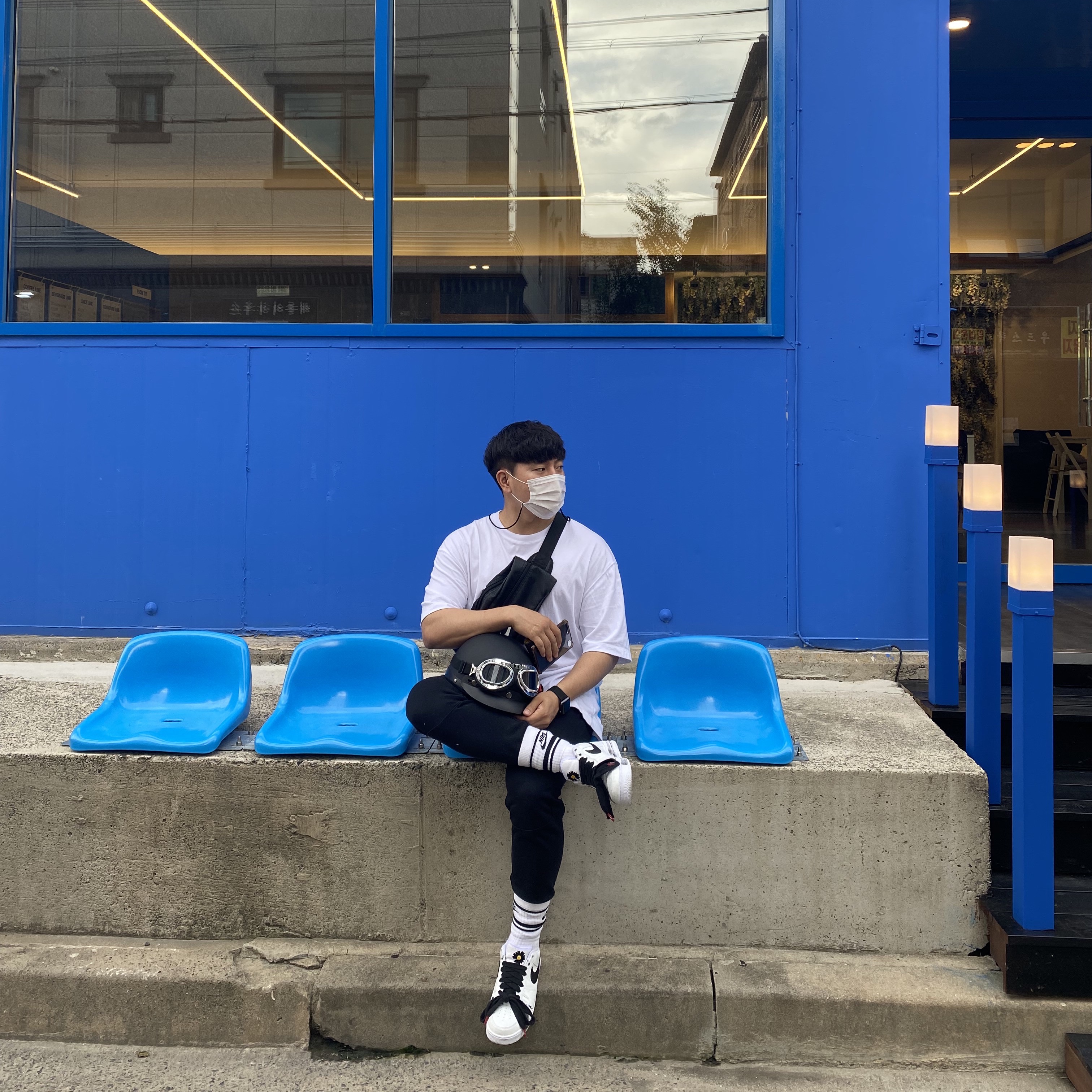 Nike x Peaceminusone Air Force 1 Low Para-Noise 2.0 착용 스타일