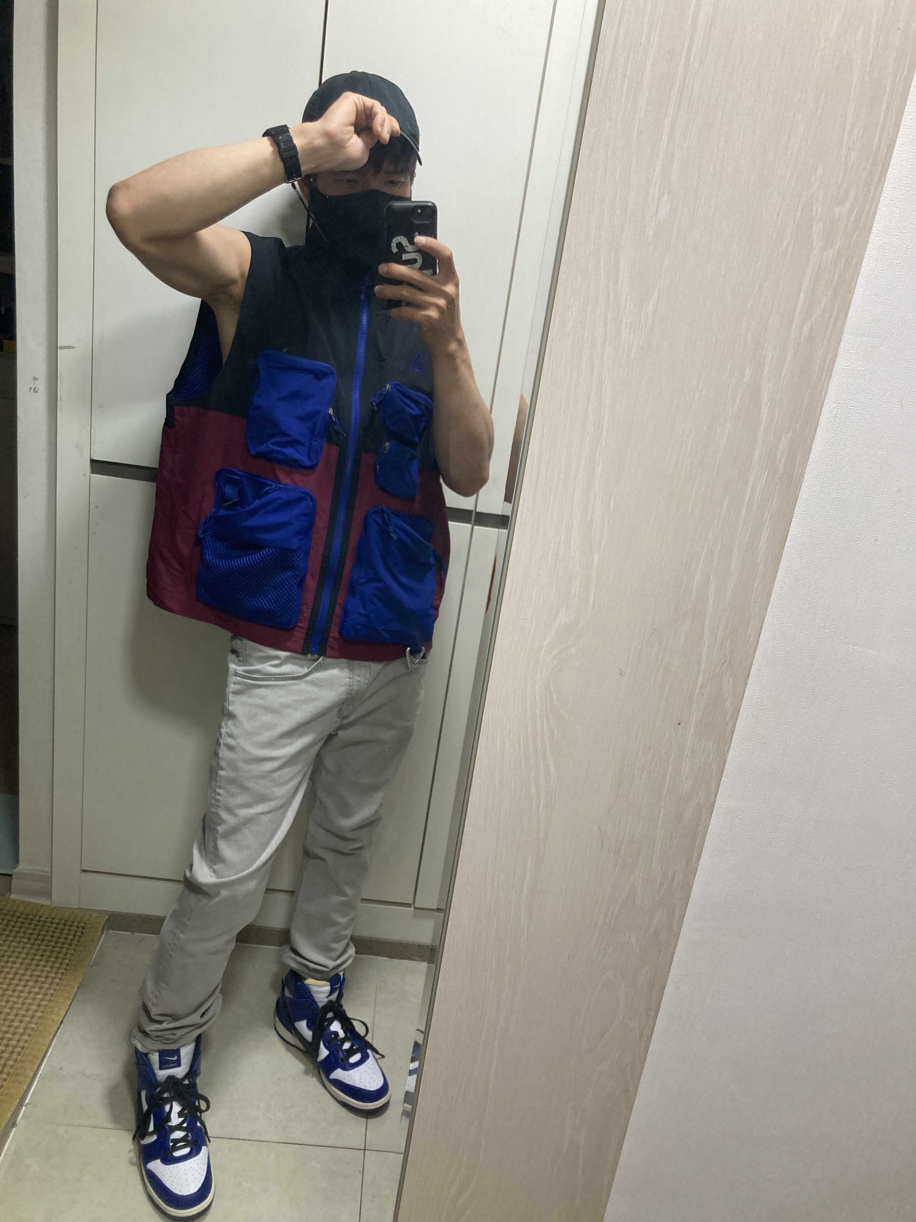 Nike x Ambush Dunk High Deep Royal Blue, Nike ACG Vest Black Dark Beetroot - Asia ์ฐฉ์ฉ ์คํ์ผ