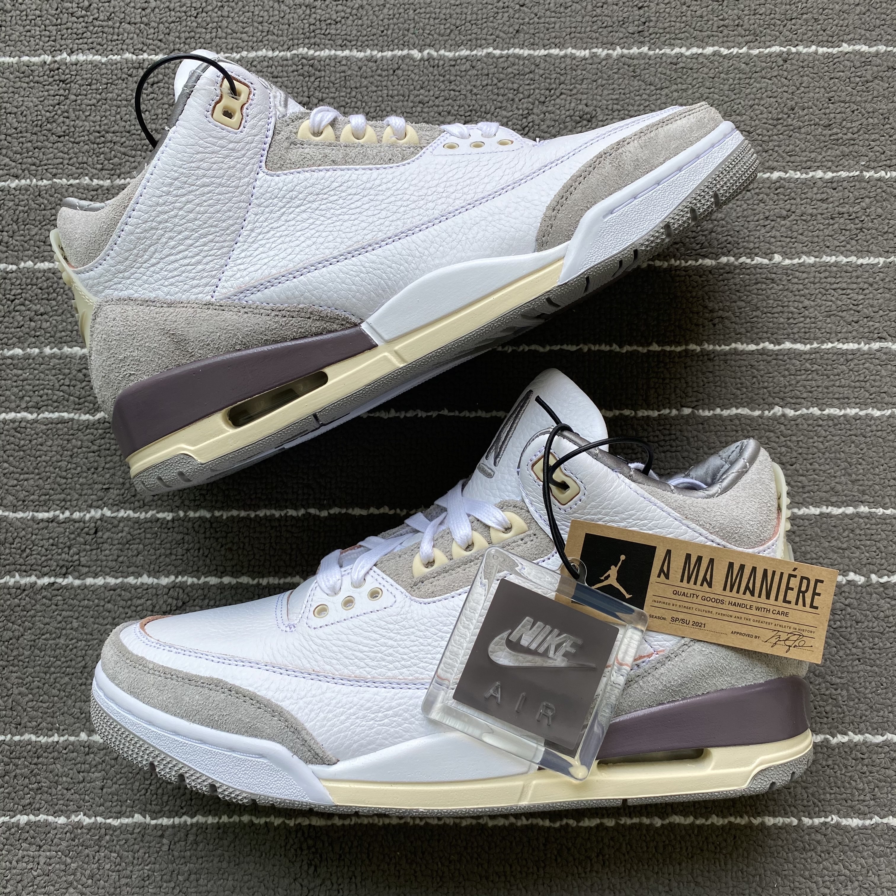 (W) Jordan 3 x A Ma Maniere Retro SP 착용 스타일 - 1