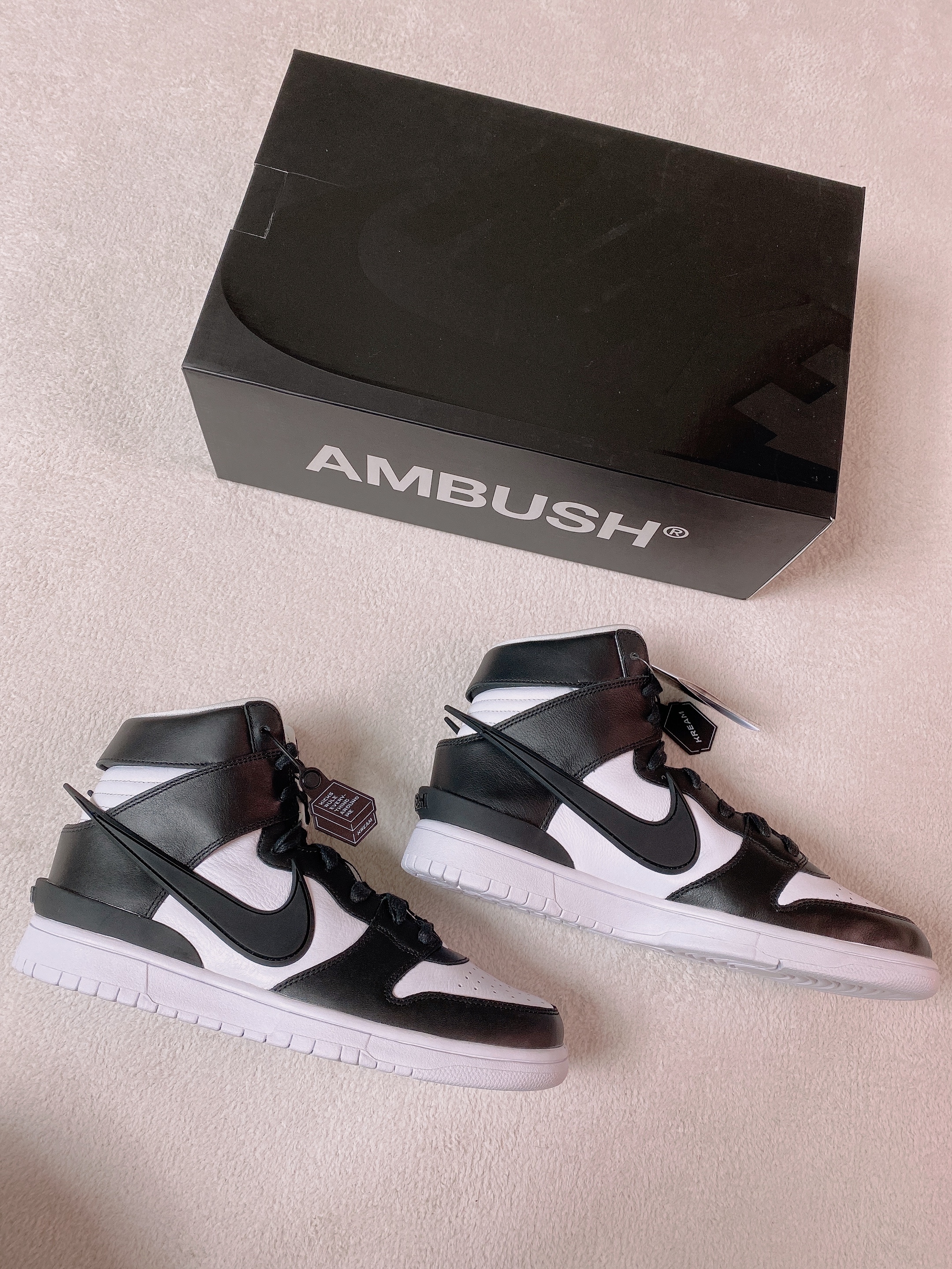 Nike x Ambush Dunk High Black 착용 스타일