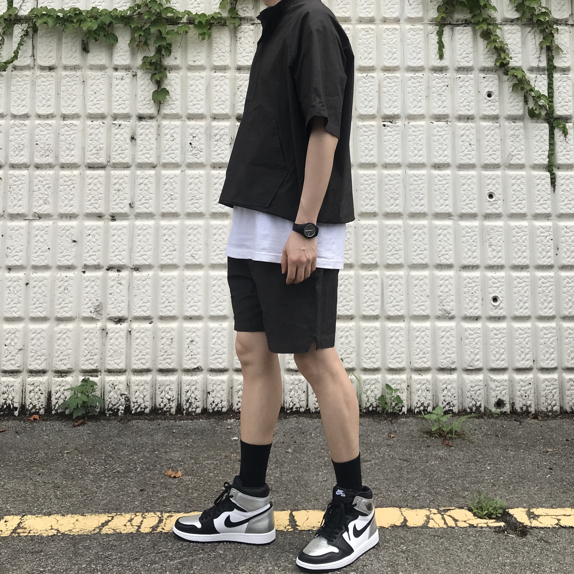 (W) Jordan 1 Retro High OG Silver Toe 착용 스타일 - 2