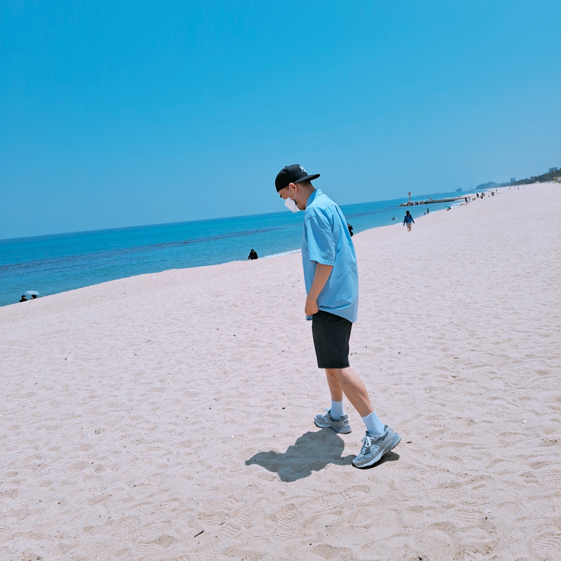 New Balance 993 Made in USA Grey - D Standard 착용 스타일 - 3