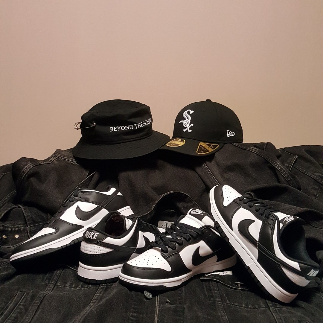 (W) Nike Dunk Low Black, Nike Dunk Low Retro Black 착용 스타일 - 4