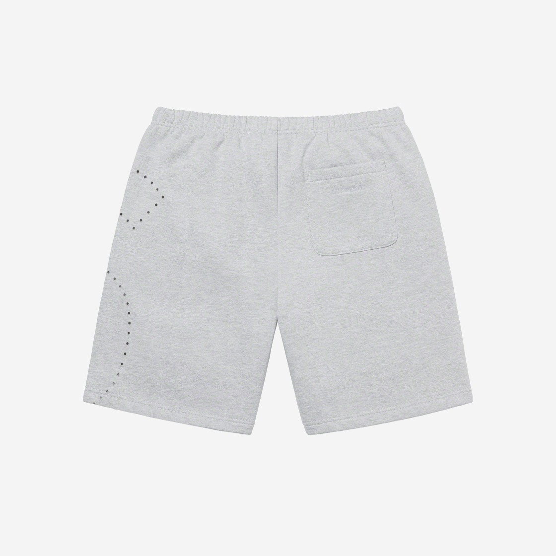 Supreme Laser Cut S Logo Sweatshorts Heather Grey - 21SS 상세 이미지 2