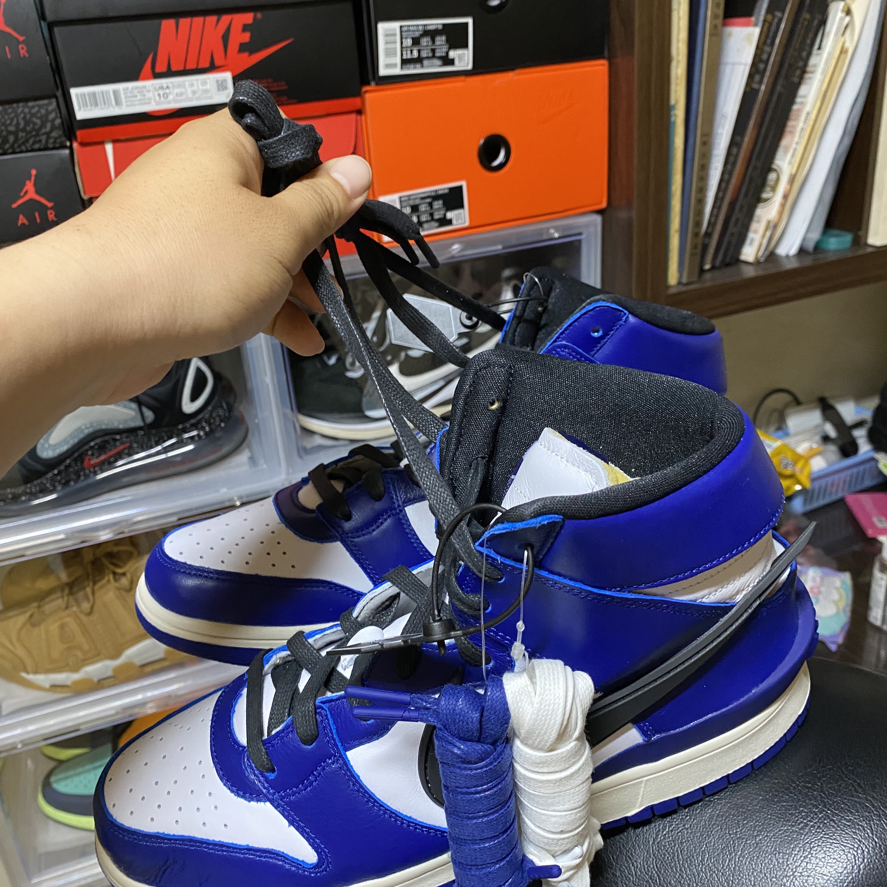 Nike x Ambush Dunk High Deep Royal Blue 착용 스타일 - 2