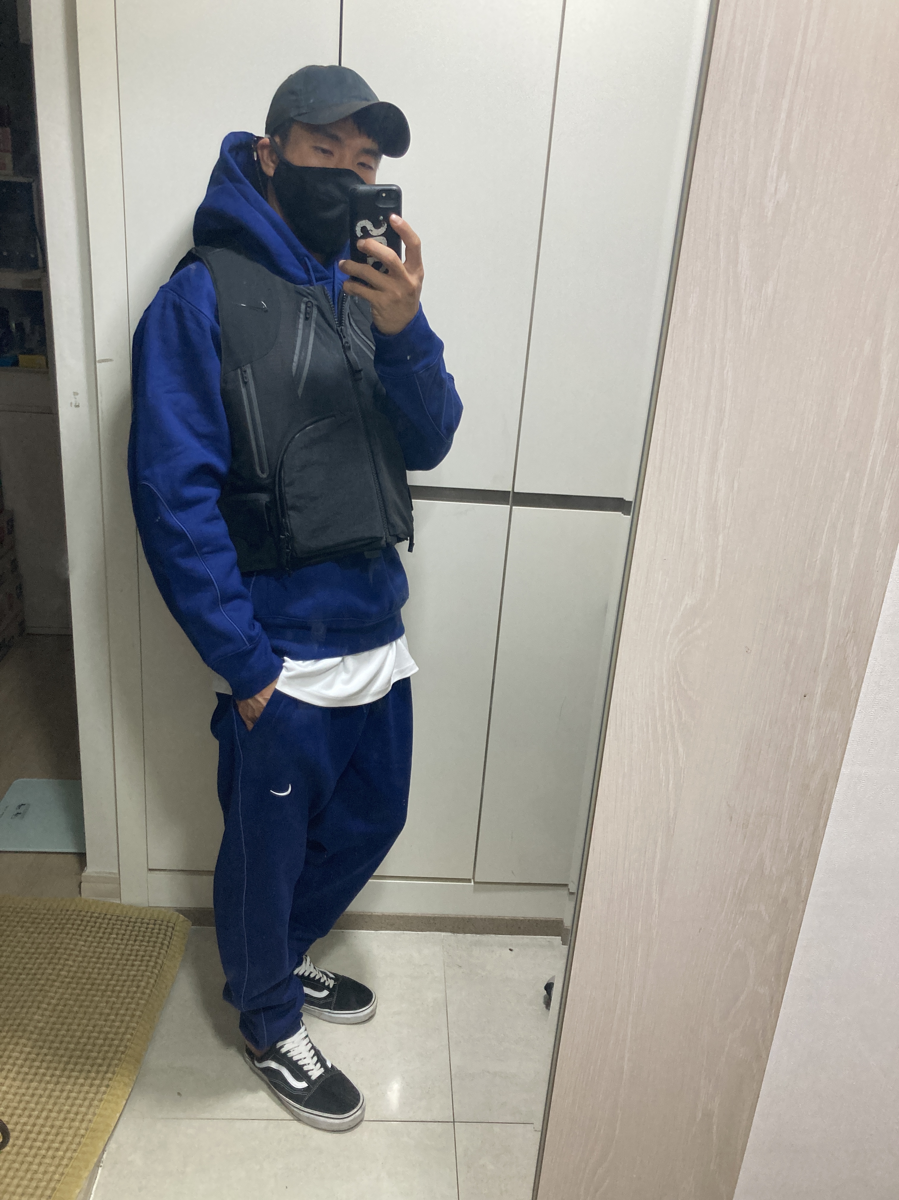 Nike x Drake Nocta Cardinal Stock Essential Hoodie Navy - US/EU, Nike x Drake Nocta Cardinal Stock Essential Fleece Pants Navy - Asia ์ฐฉ์ฉ ์คํ์ผ