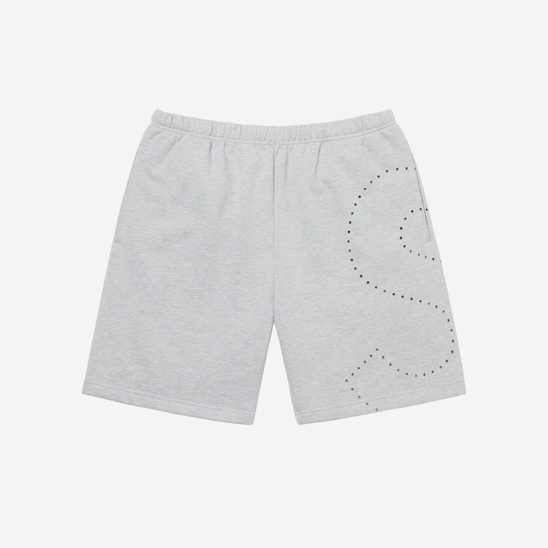 Supreme Laser Cut S Logo Sweatshorts Heather Grey - 21SS 상세 이미지 1