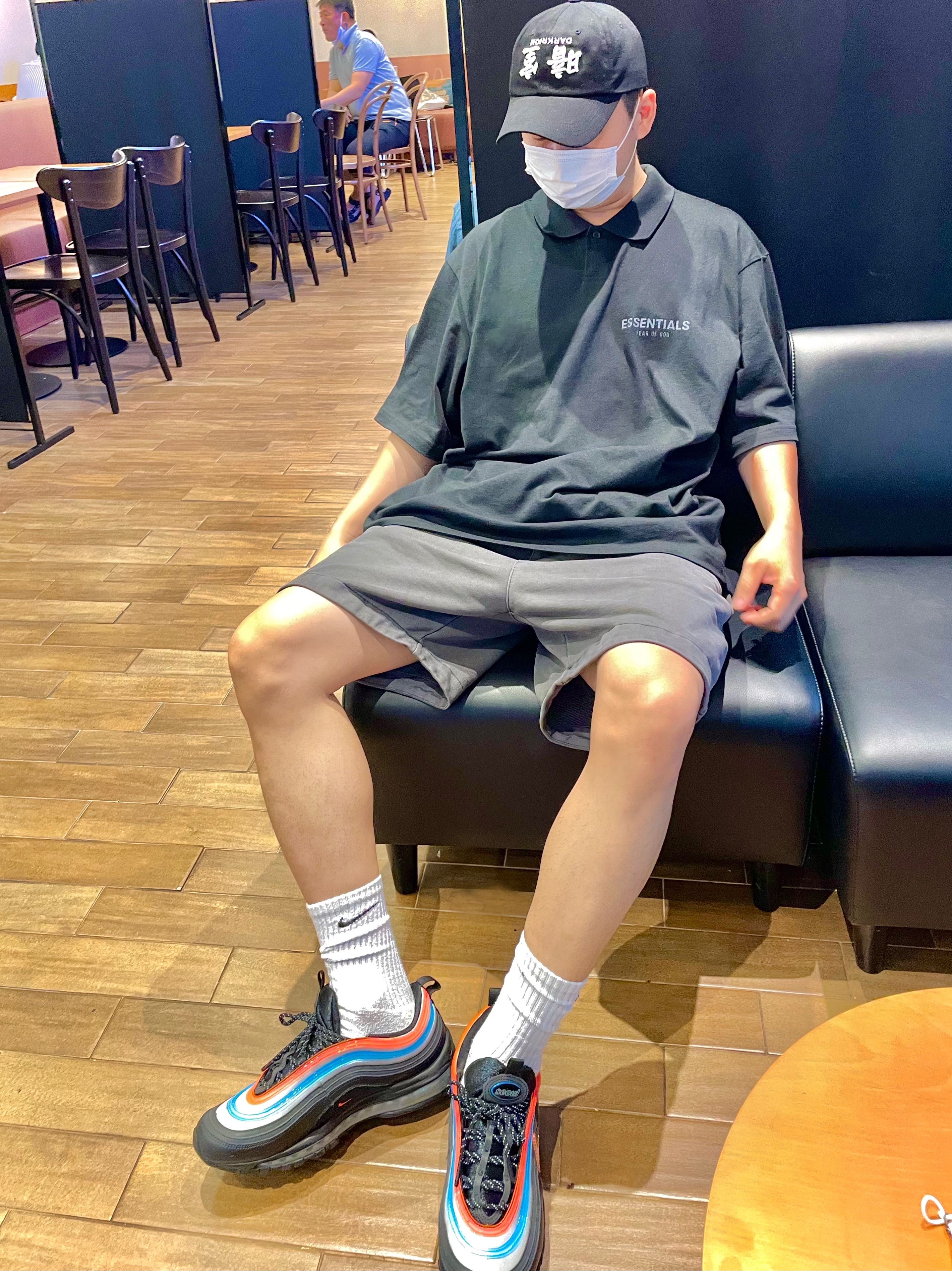 Essentials Short Sleeve Boxy Polo Dark Slate/Stretch Limo/Black - 20SS, Nike Air Max 97 Neon Seoul 착용 스타일