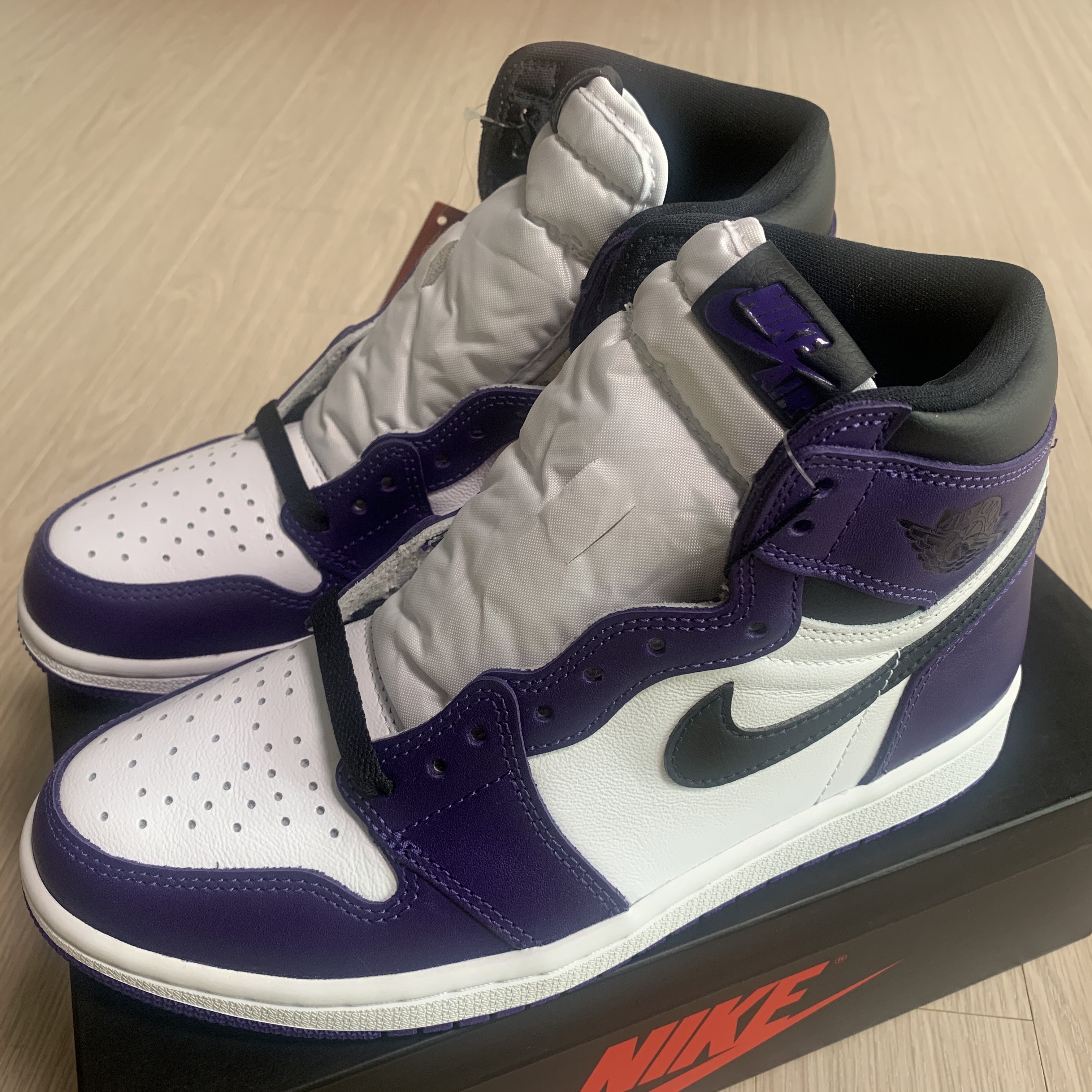Jordan 1 Retro High OG Court Purple 2020 착용 스타일 - 1